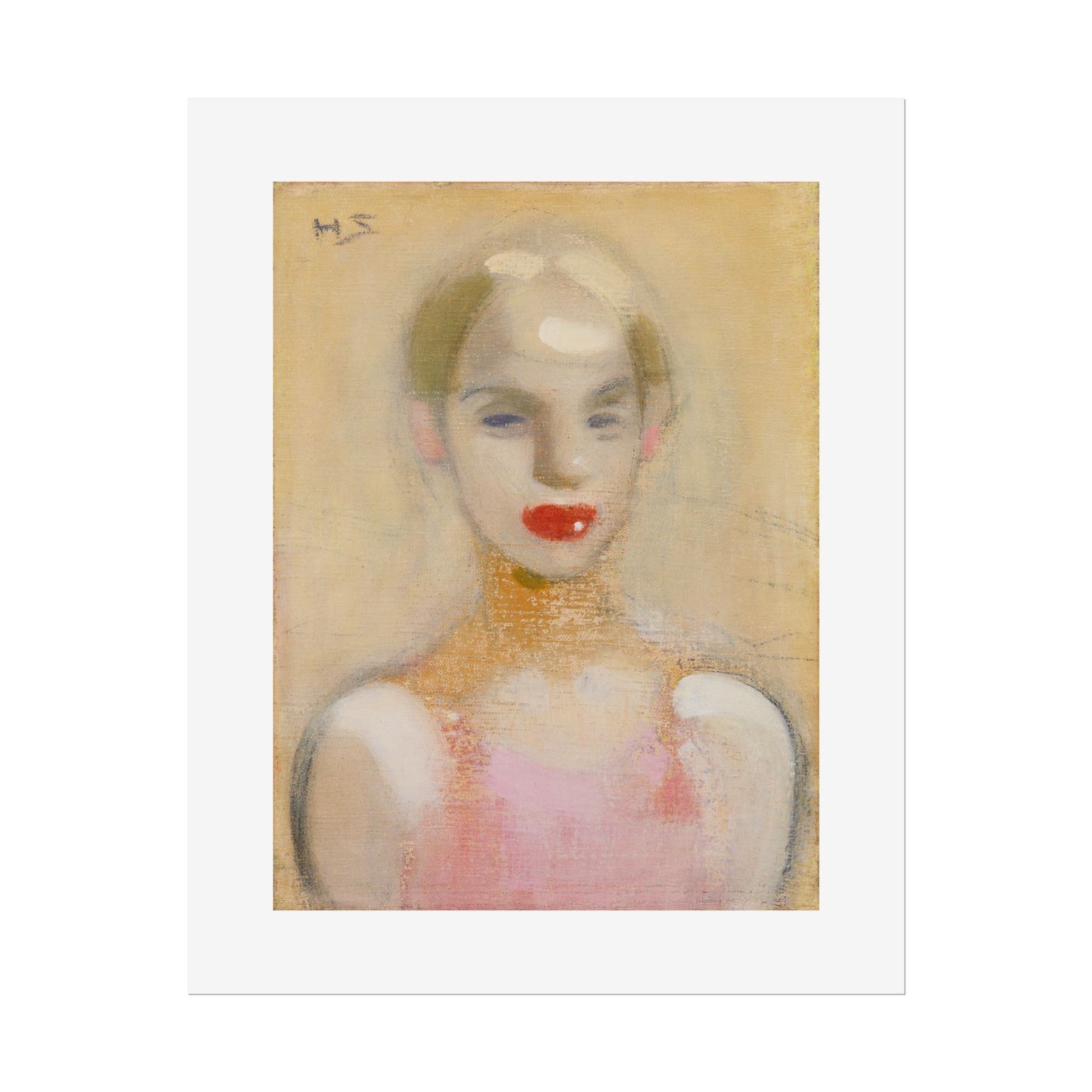 Circus Girl by Helene Schjerfbeck Wall Art Print