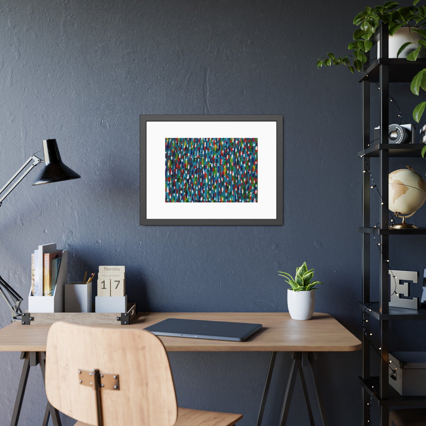 Colours Of The Soul Reflecting On Water by Ariel Chavarro Avila Framed Wall Art Print