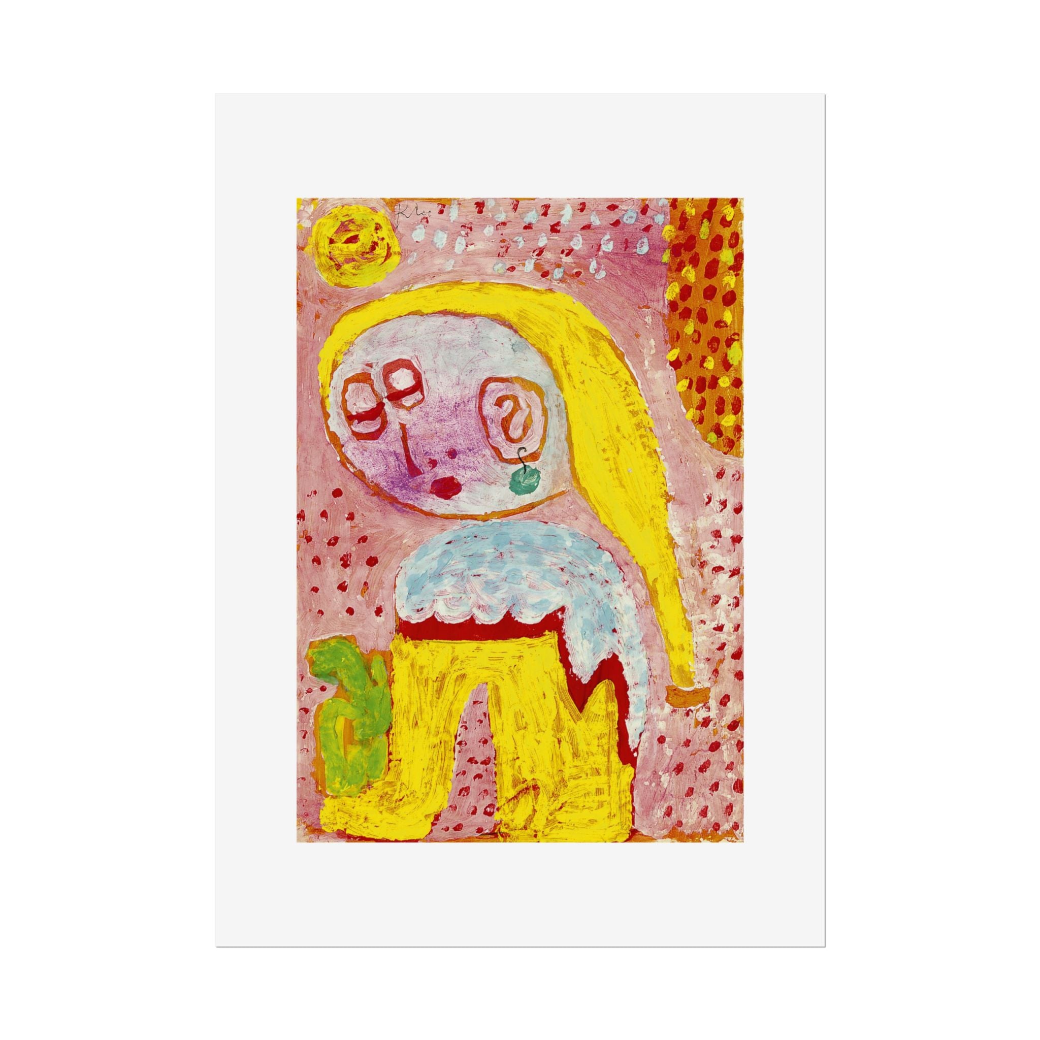 Magdalena vor der Bekehrung by Paul Klee Abstract Wall Art Poster