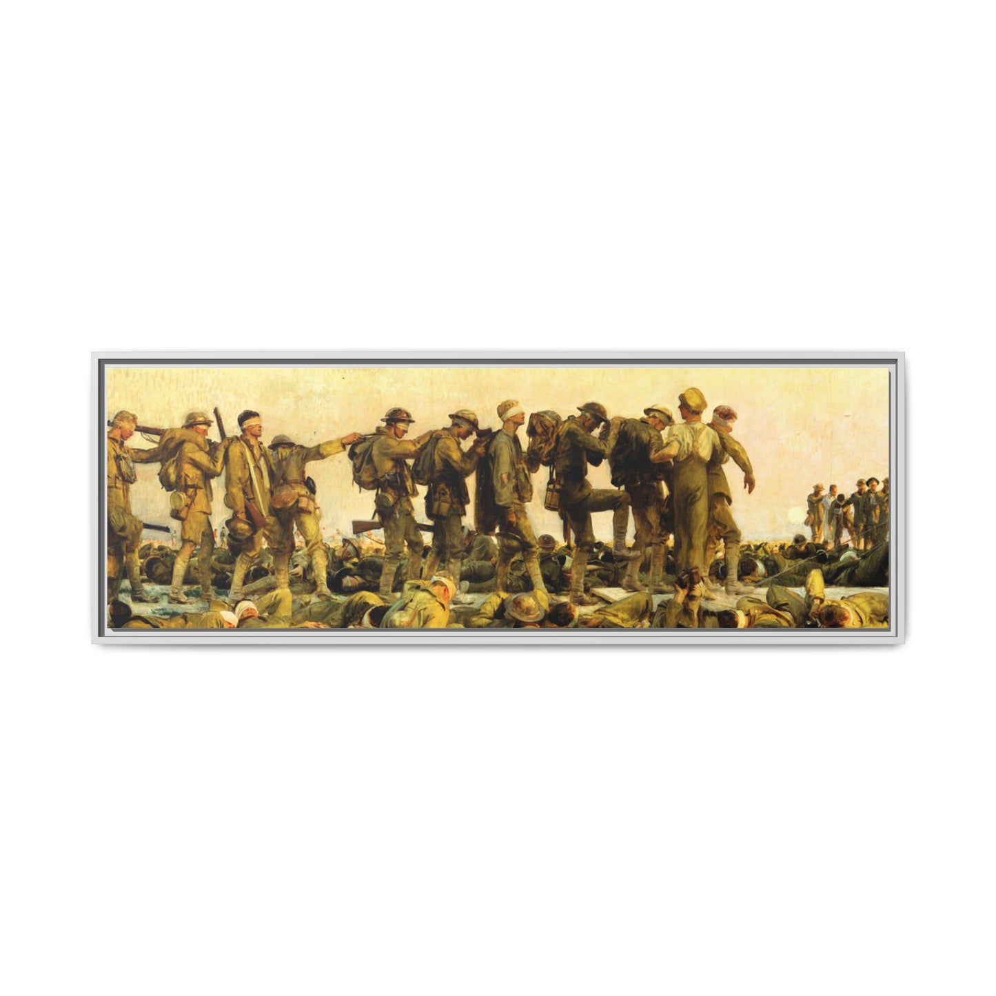 Gassed by John Singer Sargent (RA) Framed Matte Canvas Print