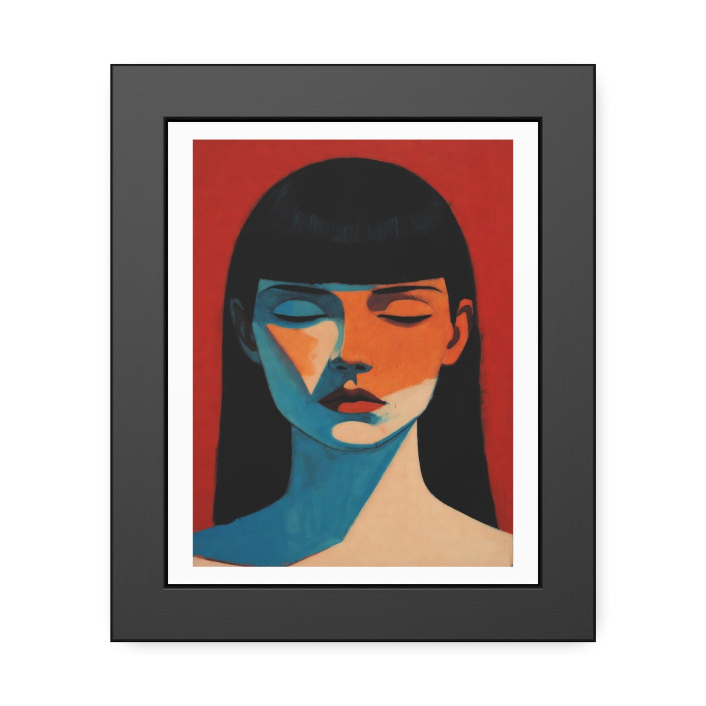Framed Art Print — Moody Portrait Poster