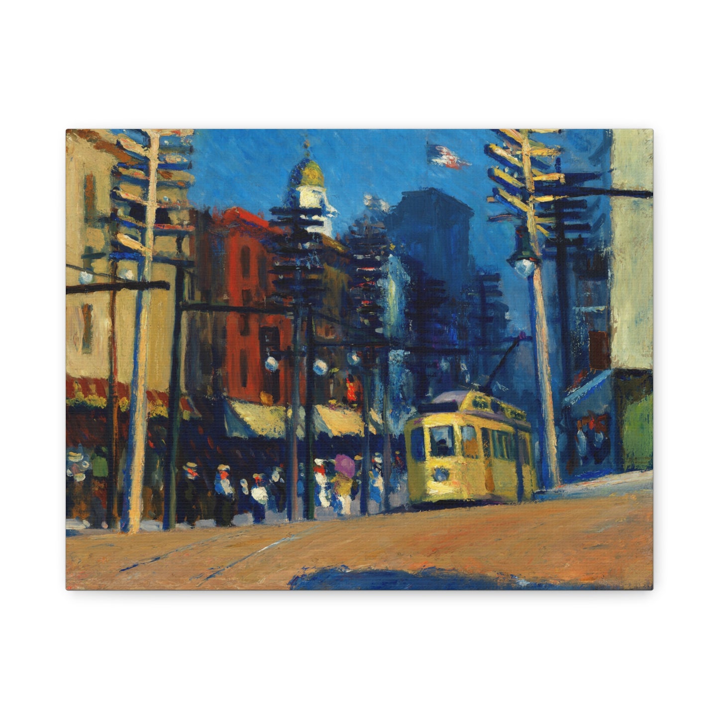 Yonkers by Edward Hopper Matte Canvas Wall Art Print