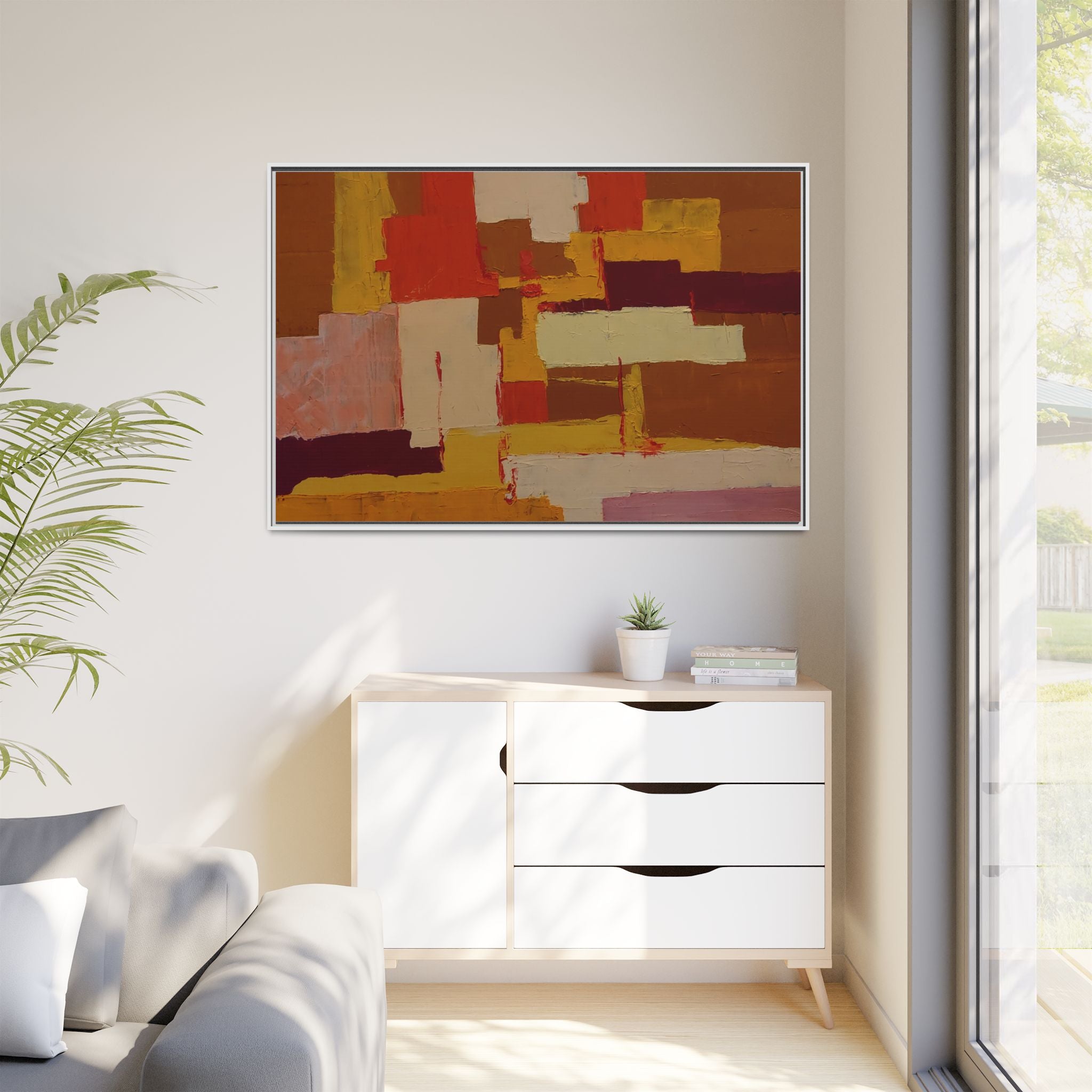 Tableau Confusion by Nicolae Calancea Framed Canvas Wall Art Print