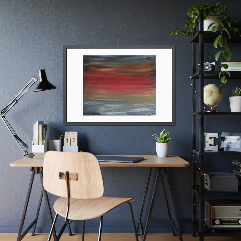 Misty morning by Norman Barrett Framed Poster Wall Art