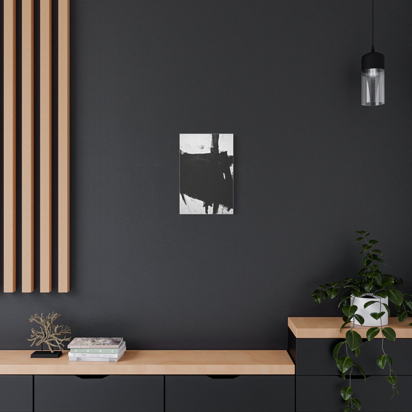 Sabra by Franz Kline Abstract Matte Canvas Wall Art Print