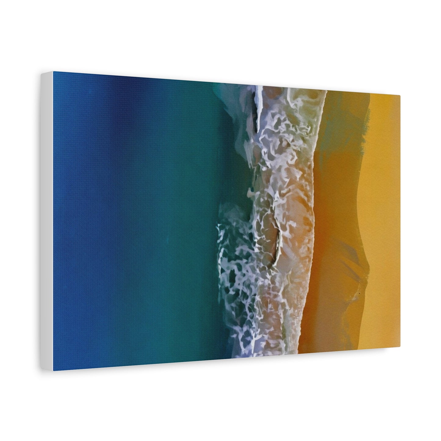 Coastal Waves Matte Canvas Print — Ocean Beach Wall Art