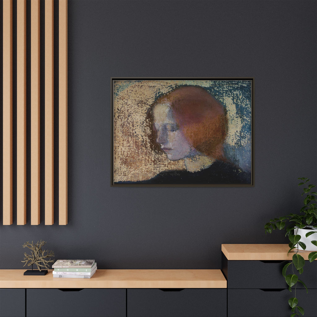 Fragment by Helena Schjerfbeck Framed Matte Canvas Art Print
