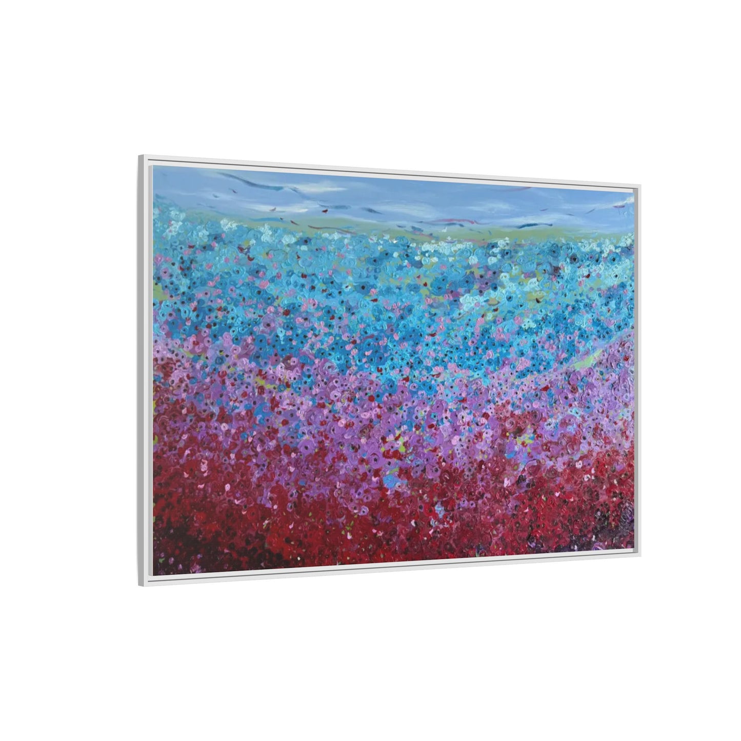 Bloom by Unknown Framed Matte Canvas Abstract Floral Field Wall Art