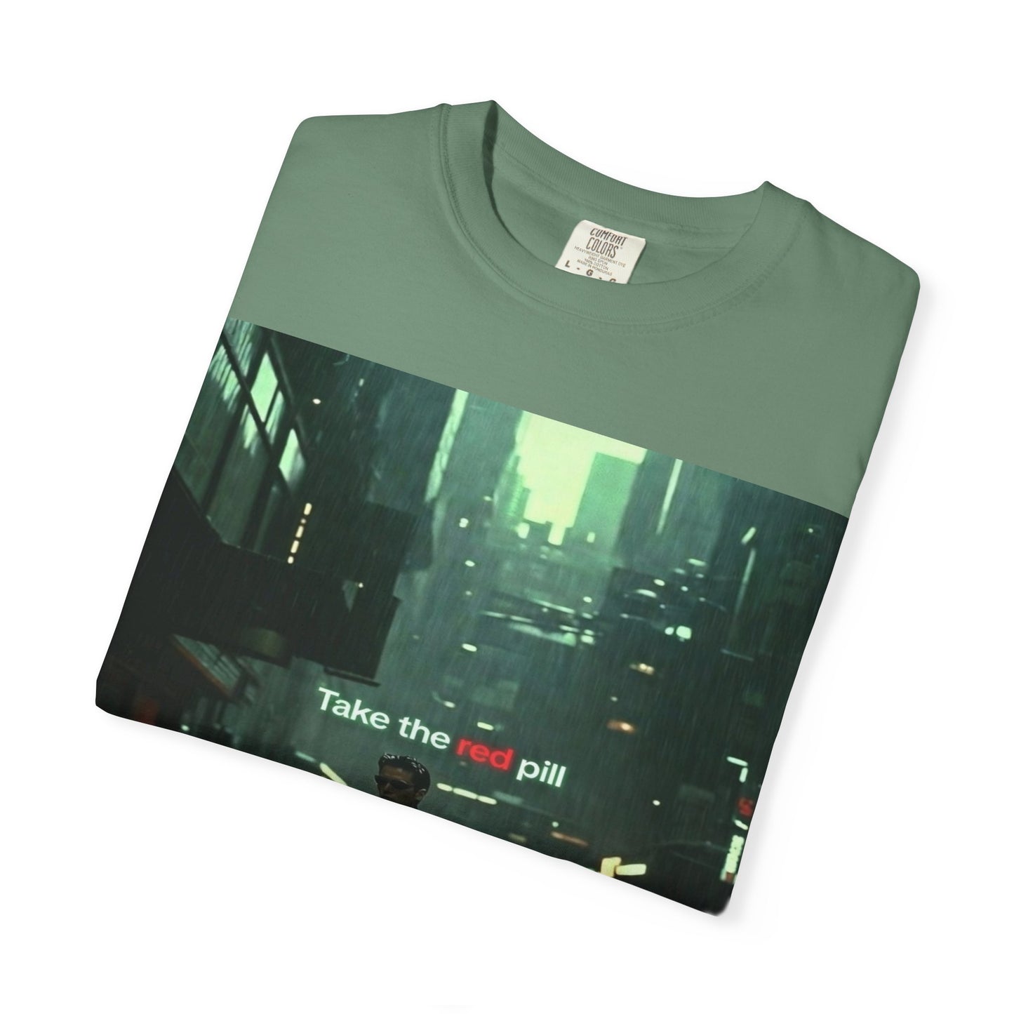 Take the Red Pill T-Shirt — Cyberpunk Noir Graphic Tee