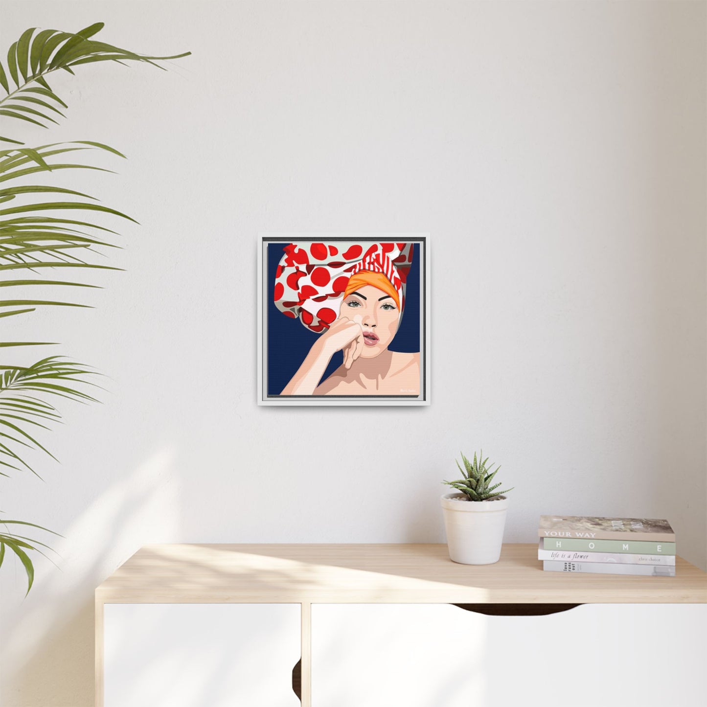 Vivid 20 by Orit Fuchs Pop Art Matte Canvas Framed Wall Art Print