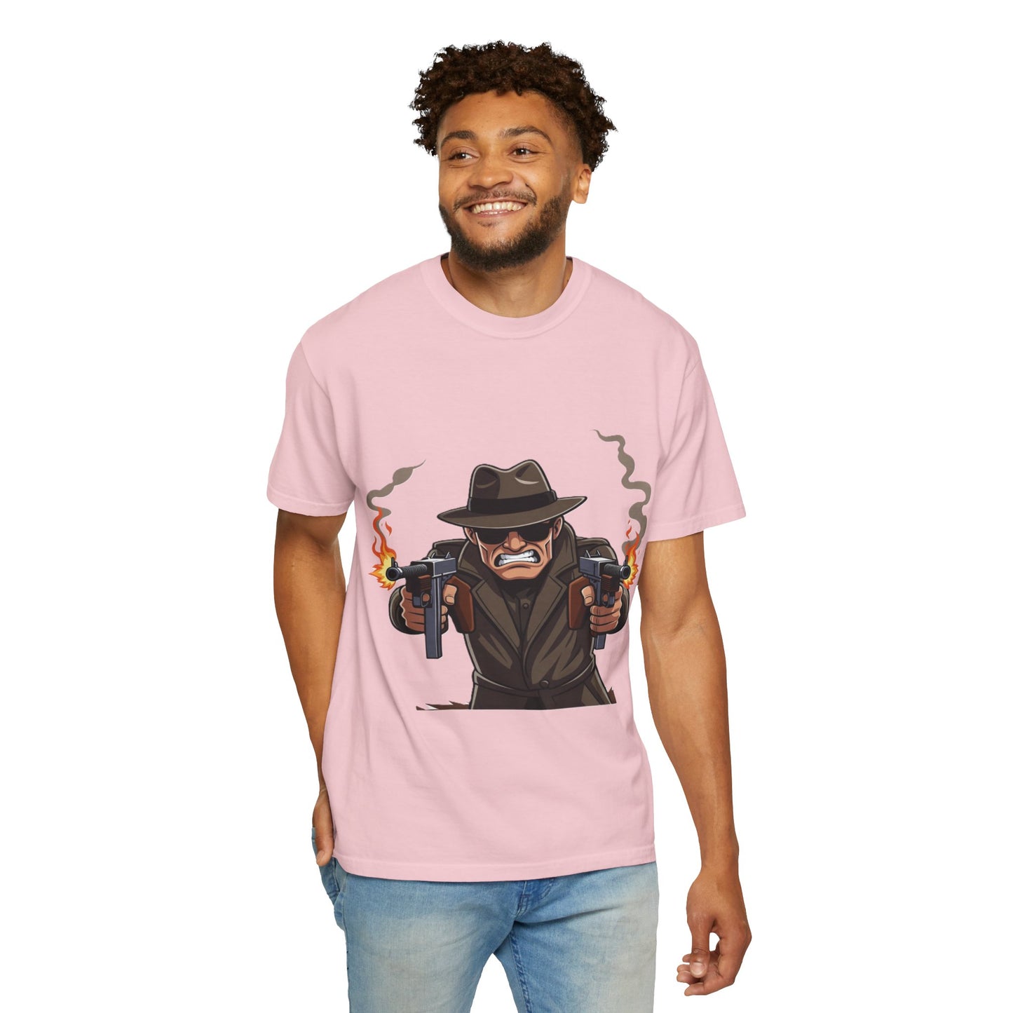 Vintage Gangster Shooter T-Shirt – Retro Mobster Graphic Tee