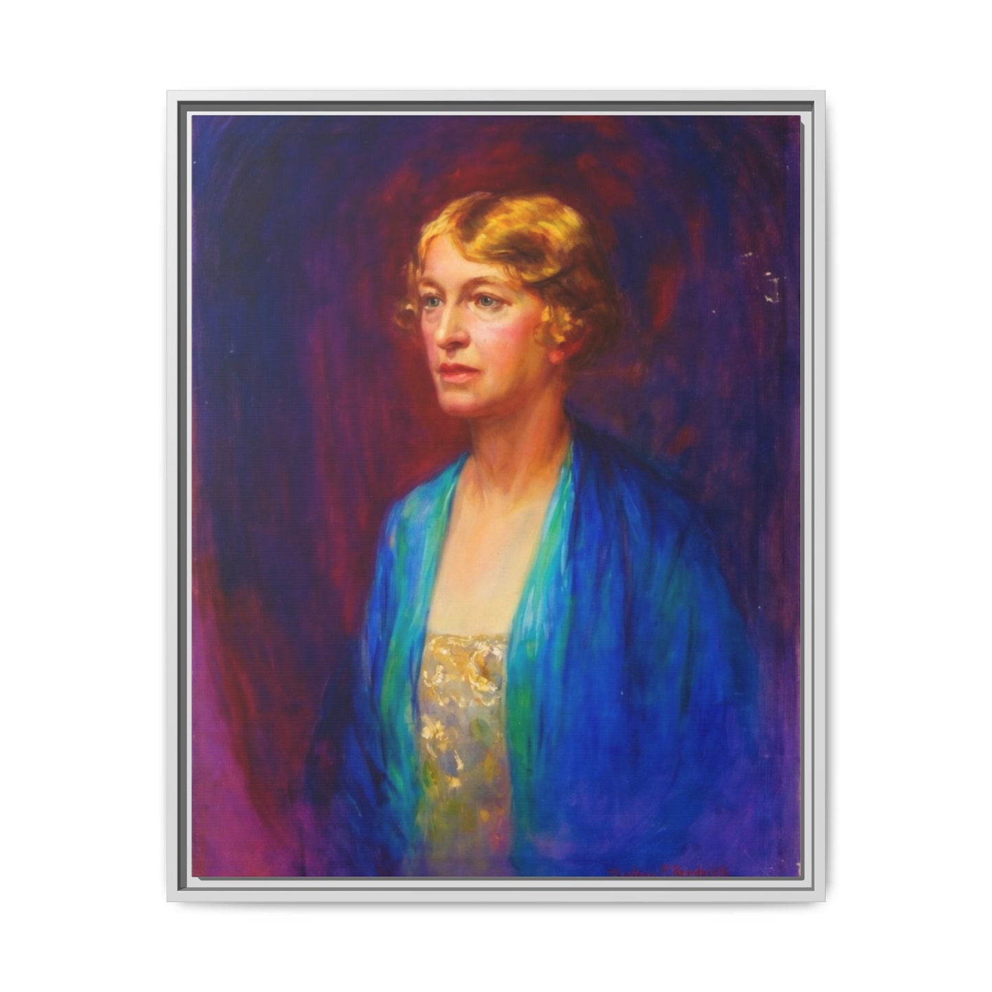 Matte Canvas Portrait , Framed (Multi-color)