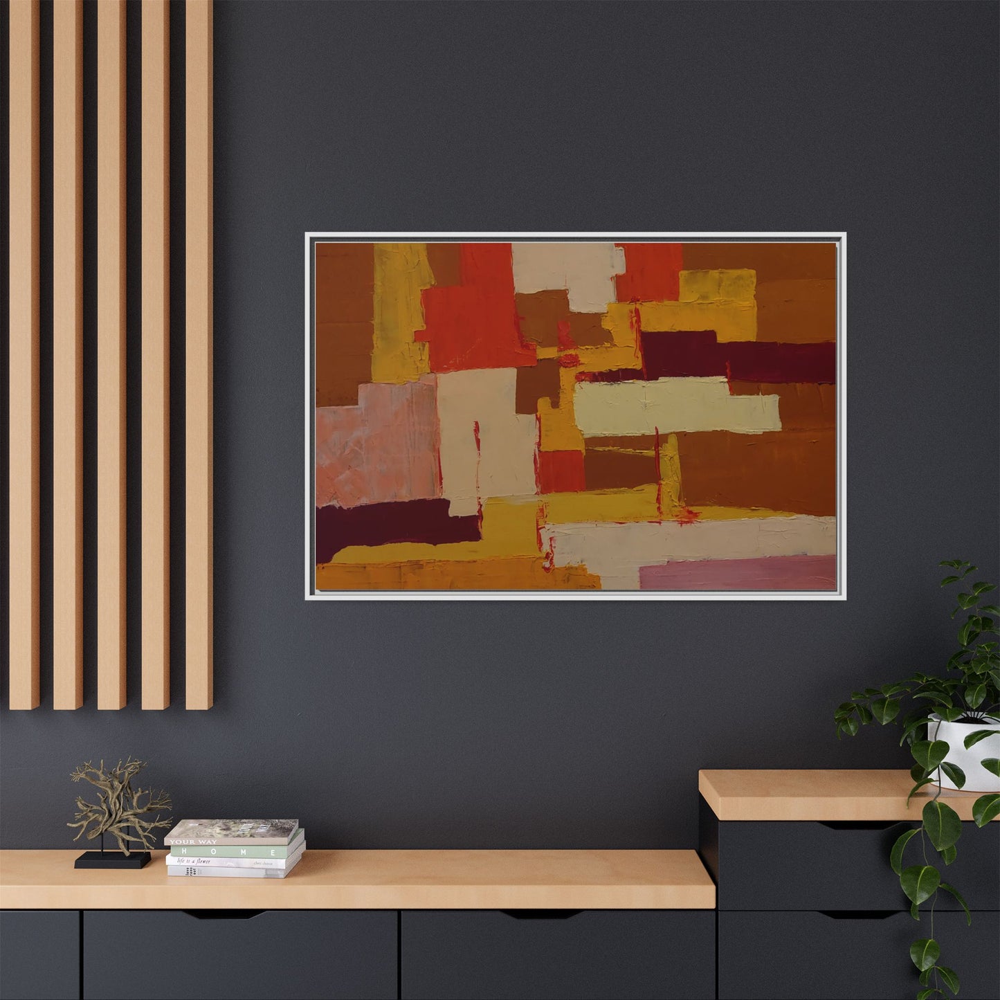 Tableau Confusion by Nicolae Calancea Framed Canvas Wall Art Print