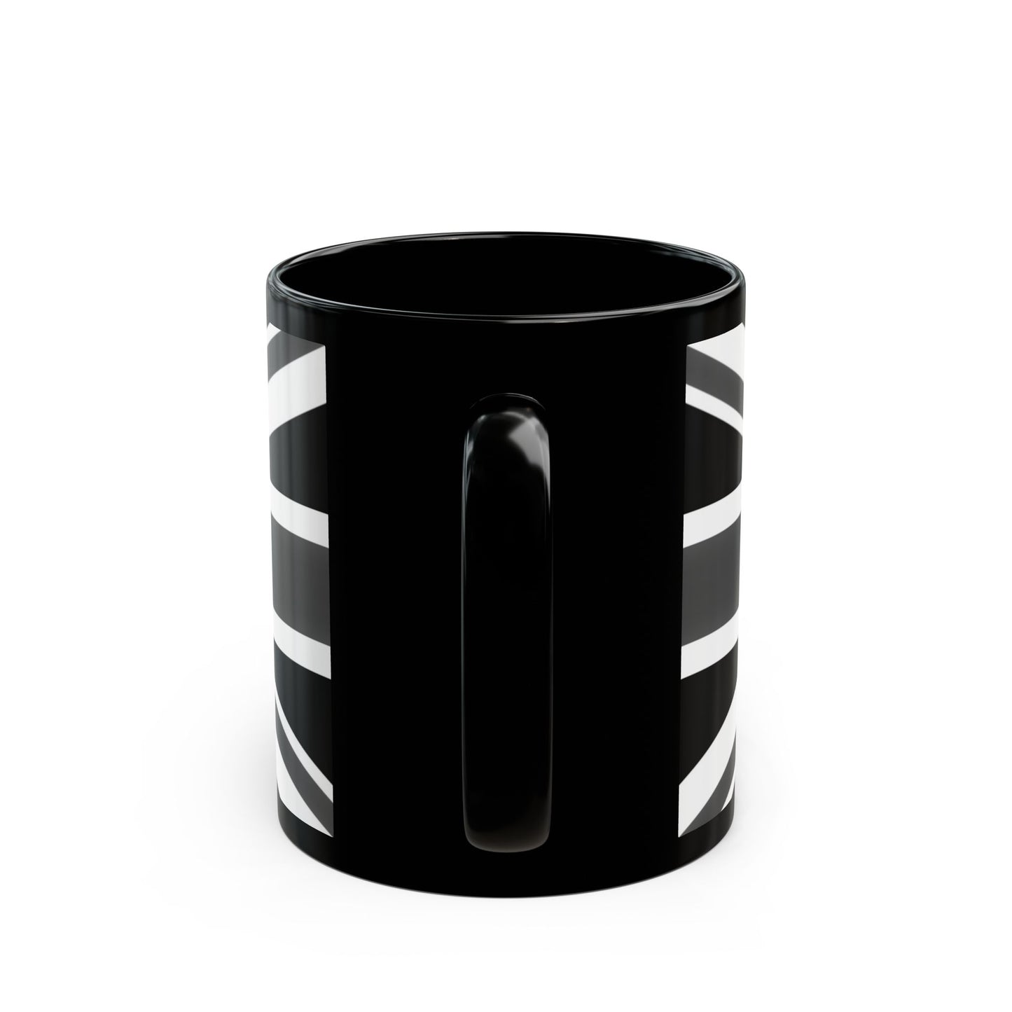 Black Union Jack Mug – Monochrome British Flag Coffee Cup (11oz & 15oz)