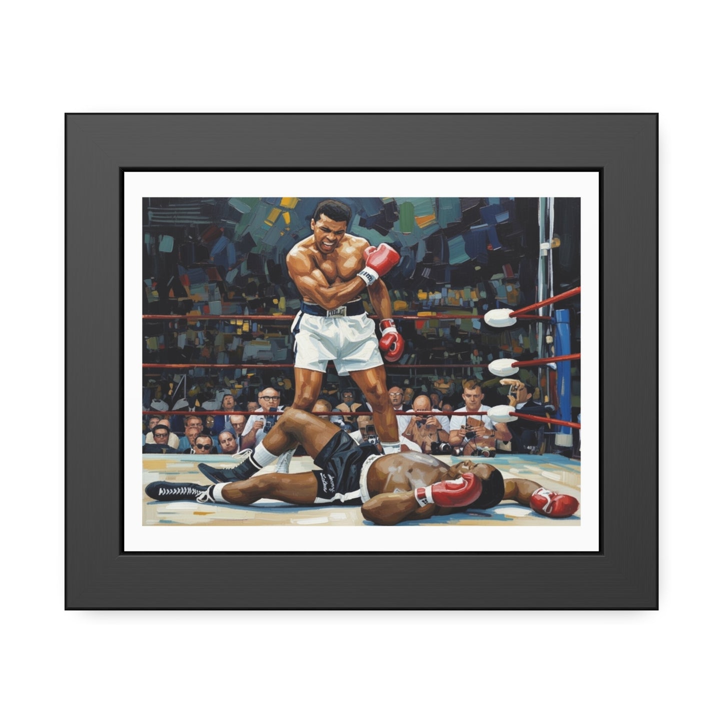 Muhammad Ali 'The Knockout' Framed Poster — Vintage Boxing Wall Art