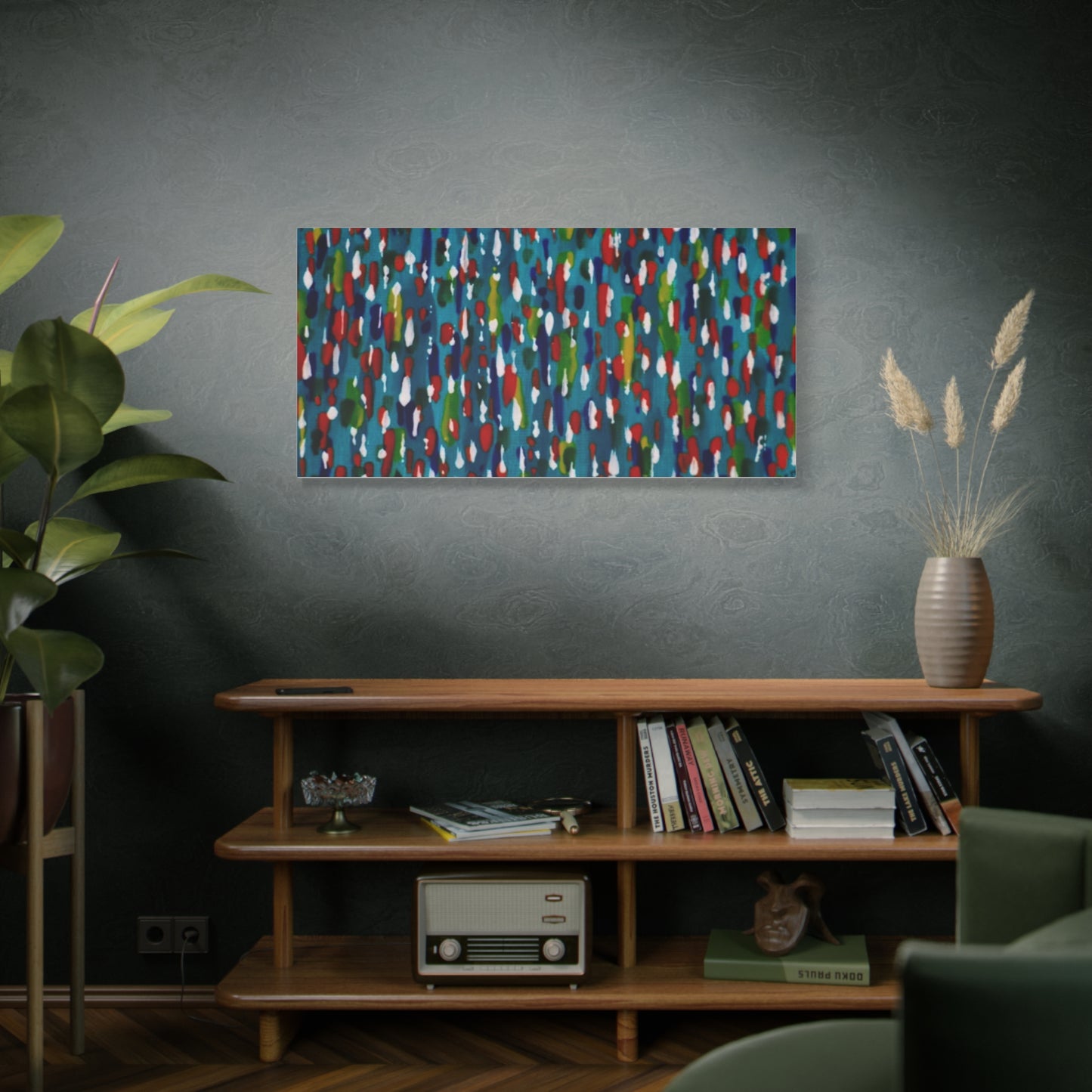 Colours Of The Soul Reflecting On Water by Ariel Chavarro Avila Matte Canvas Wall Art