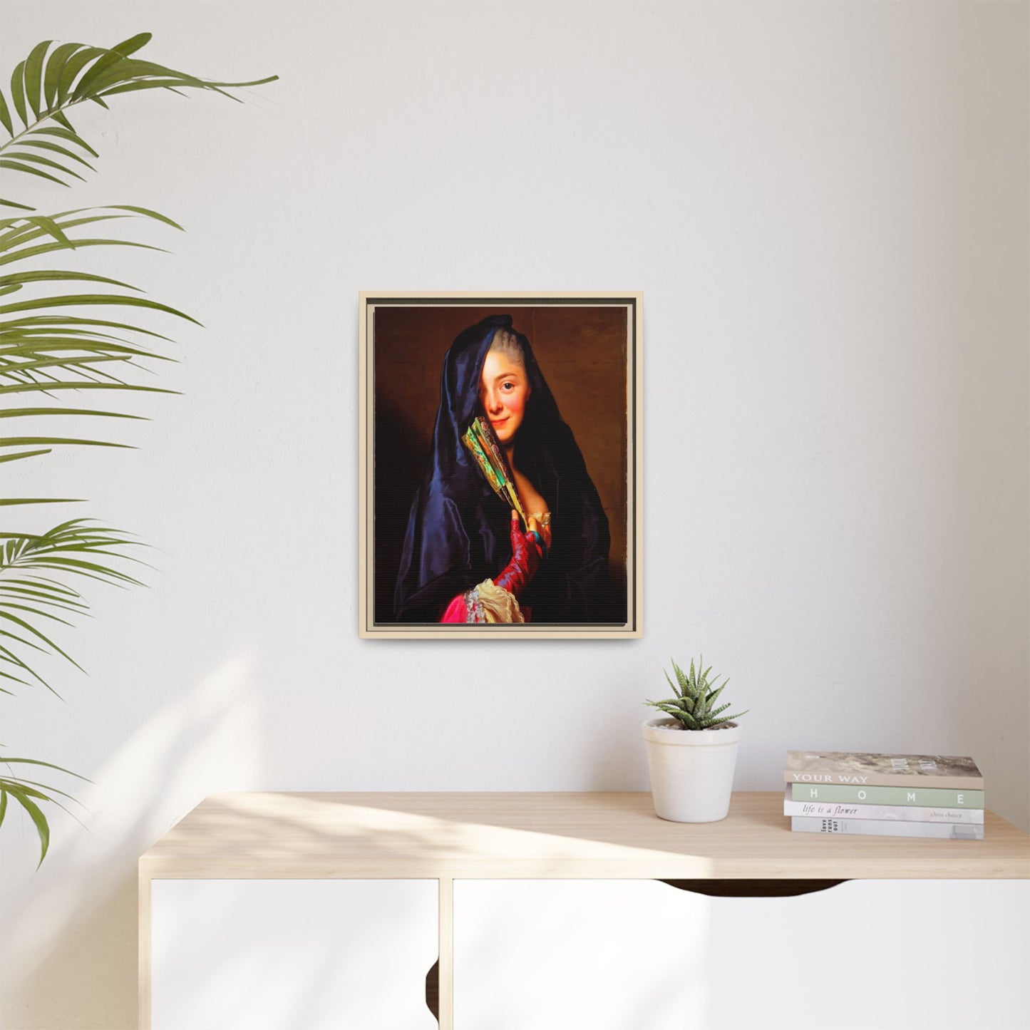 Framed Matte Canvas Wall Art — Classical Portrait Print