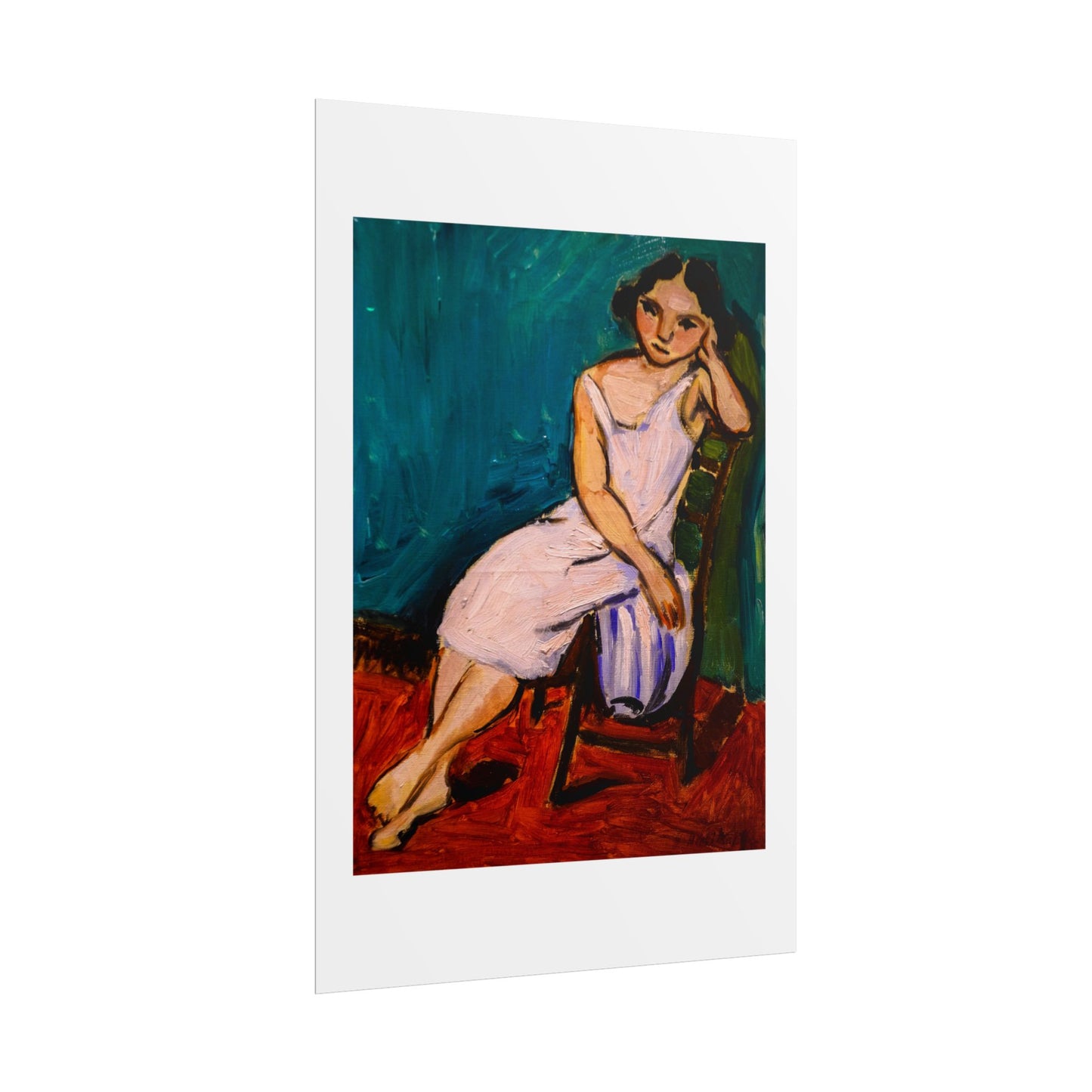 Jeune Fille assise by Henri Matisse Wall Art Print