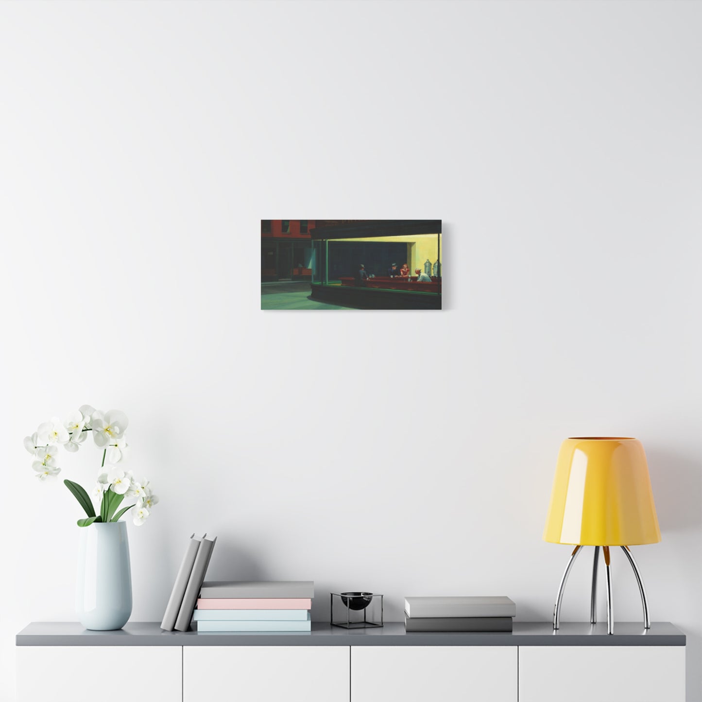 Nighthawks by Edward Hopper Matte Stretched Canvas Wall Art Print