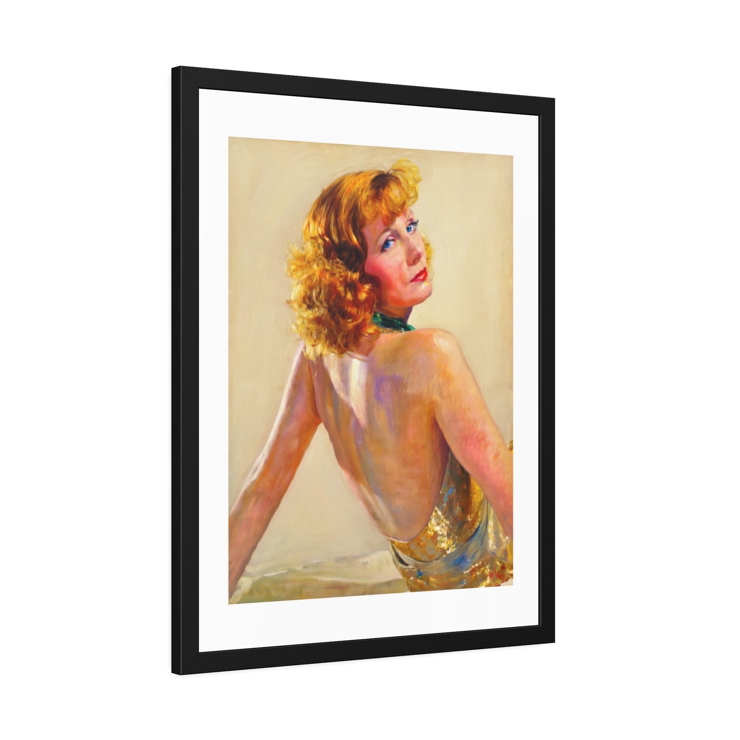 Greta Garbo Framed Paper Posters