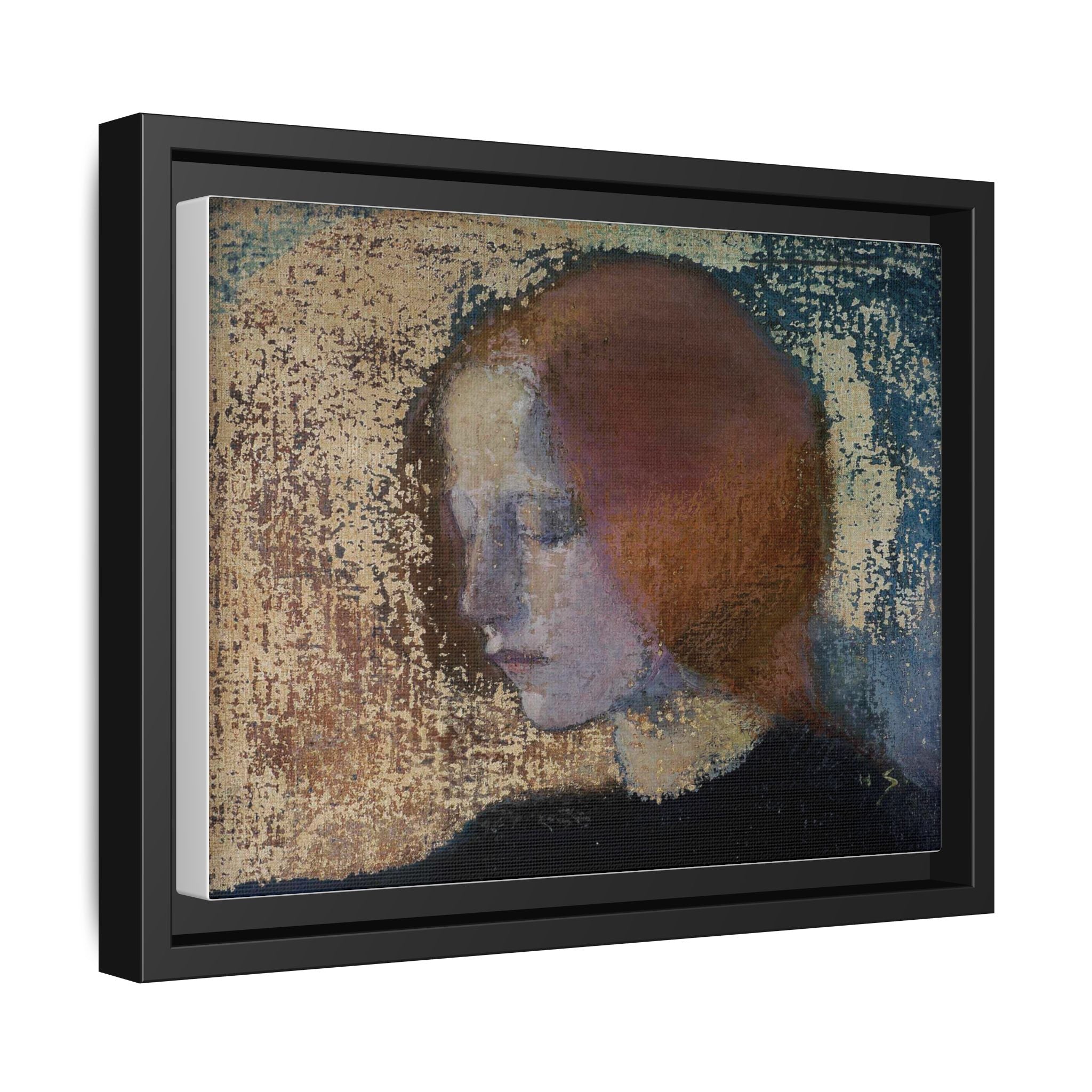 Fragment by Helena Schjerfbeck Framed Matte Canvas Art Print