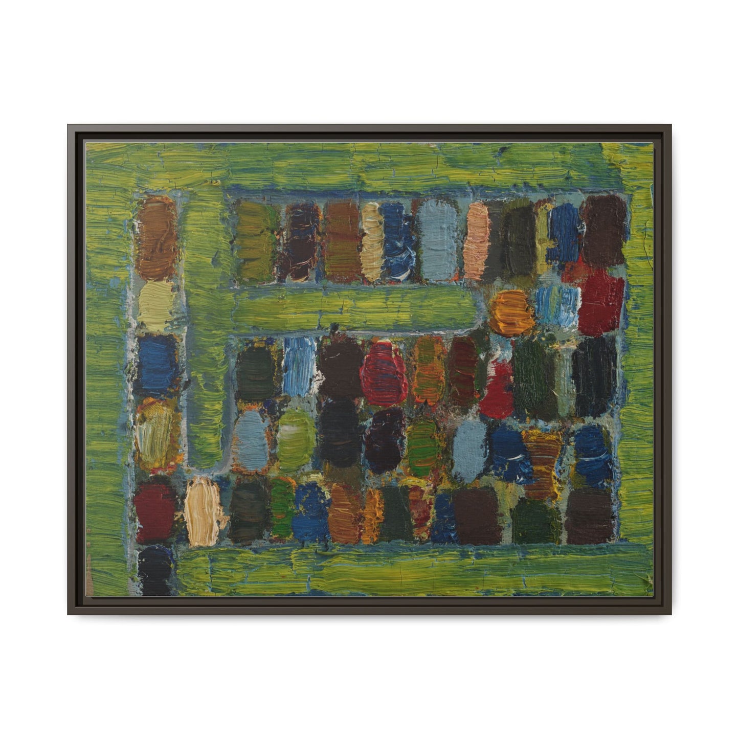 JMC-1970-3 by Jean-Michel Coulon Matte Canvas Framed Wall Art Print