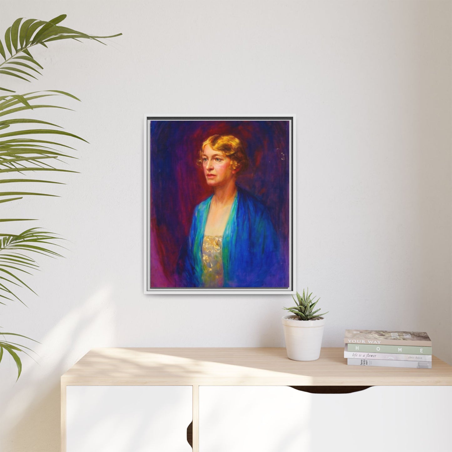 Matte Canvas Portrait , Framed (Multi-color)