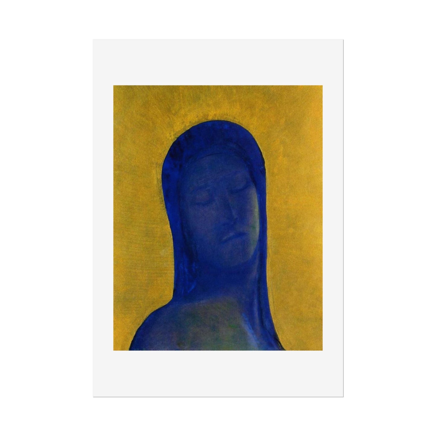 Closed Eyes by Odilon Redon Wall Art Print