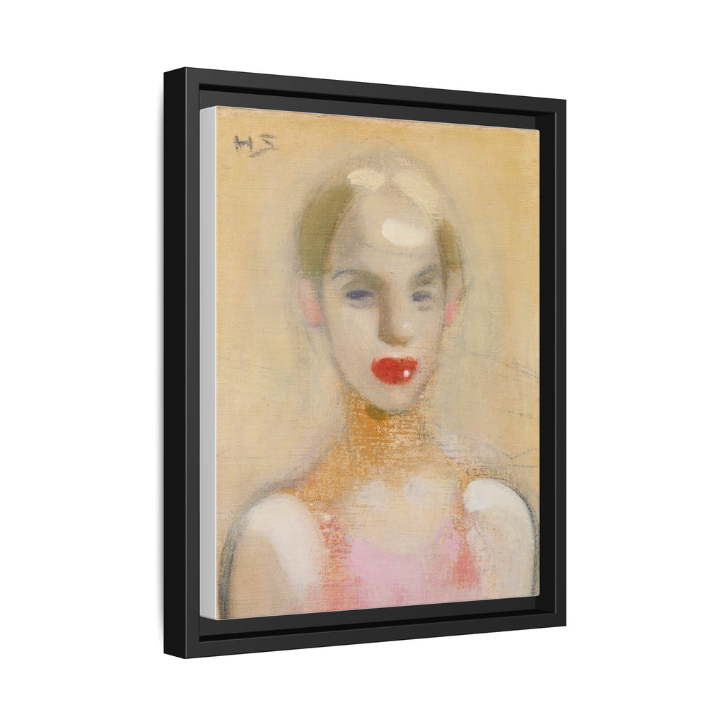 Circus Girl by Helene Schjerfbeck Framed Matte Canvas Portrait Art Print