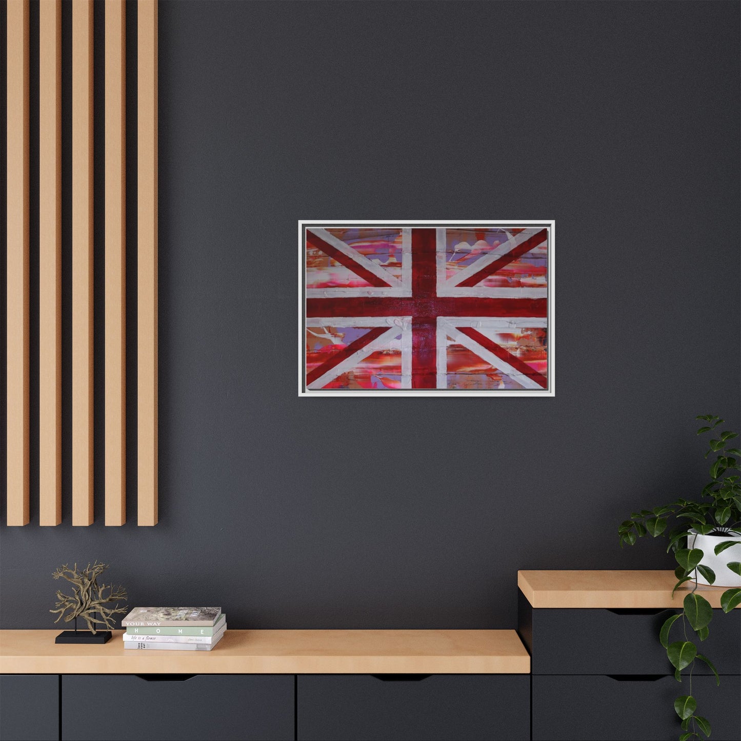 Union Jack is back! by Norman Barrett Framed Matte Canvas Print Wall Art