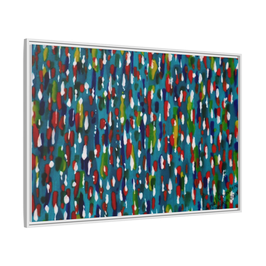 Colours Of The Soul Reflecting On Water by Ariel Chavarro Avila Matte Canvas Framed Art