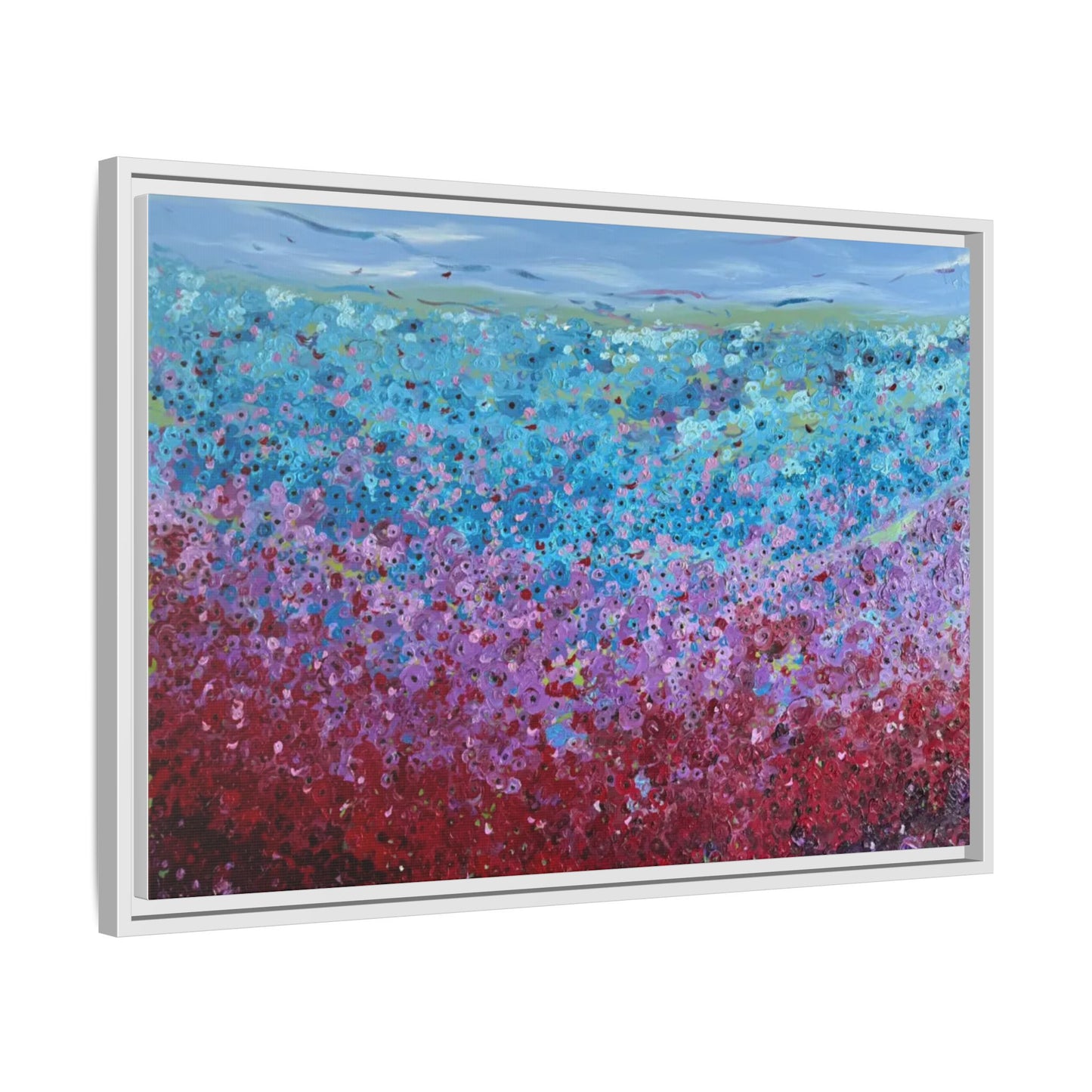 Bloom by Unknown Framed Matte Canvas Abstract Floral Field Wall Art