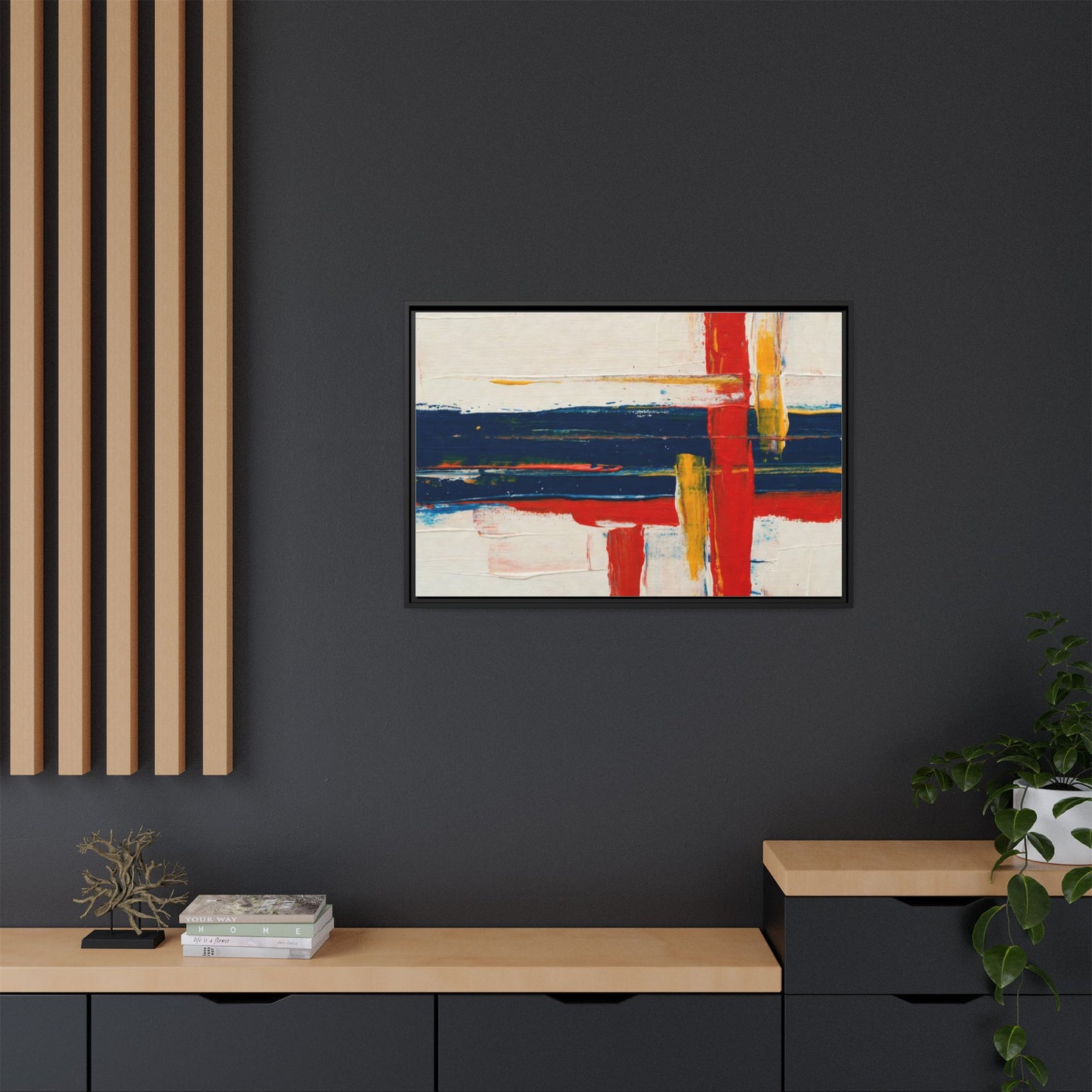 Matte Canvas, Framed (Multi-color)