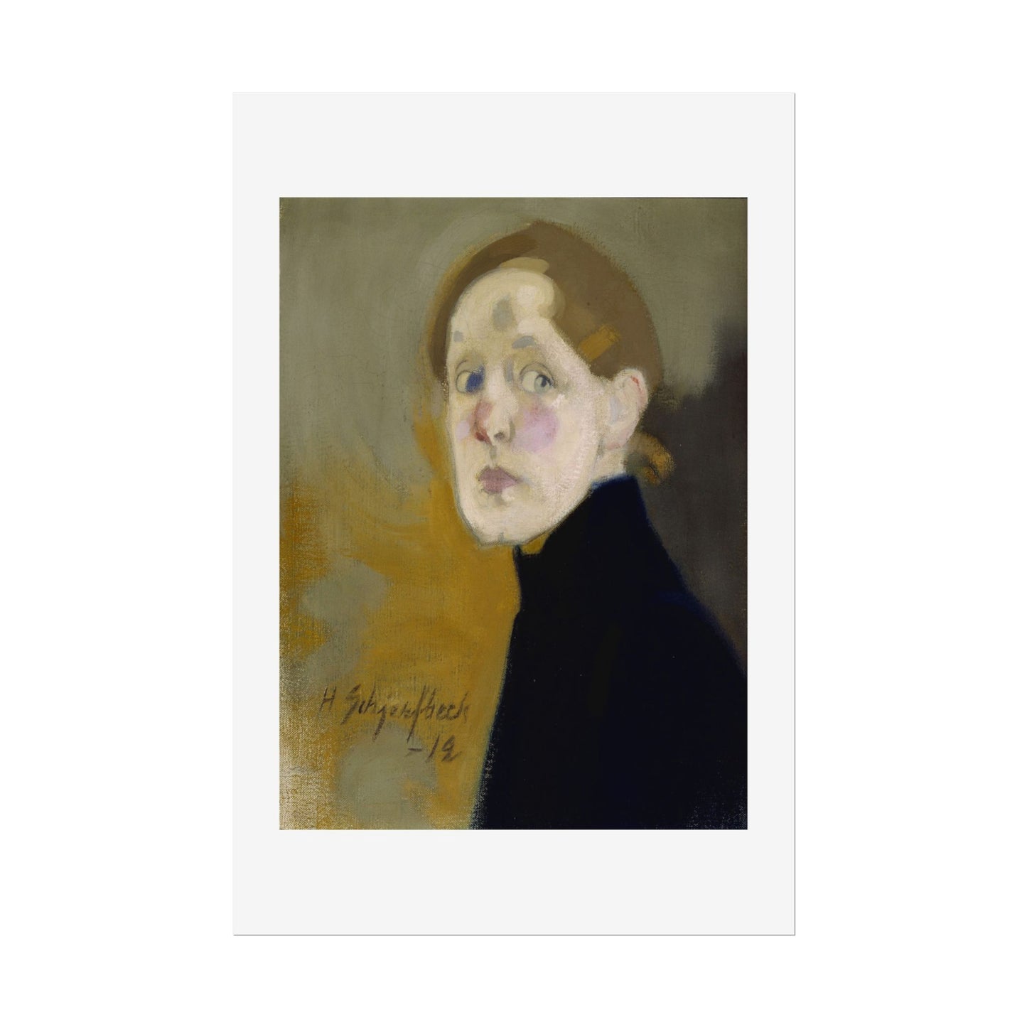 Selbstbildnis by Helena Schjerfbeck Wall Art Print