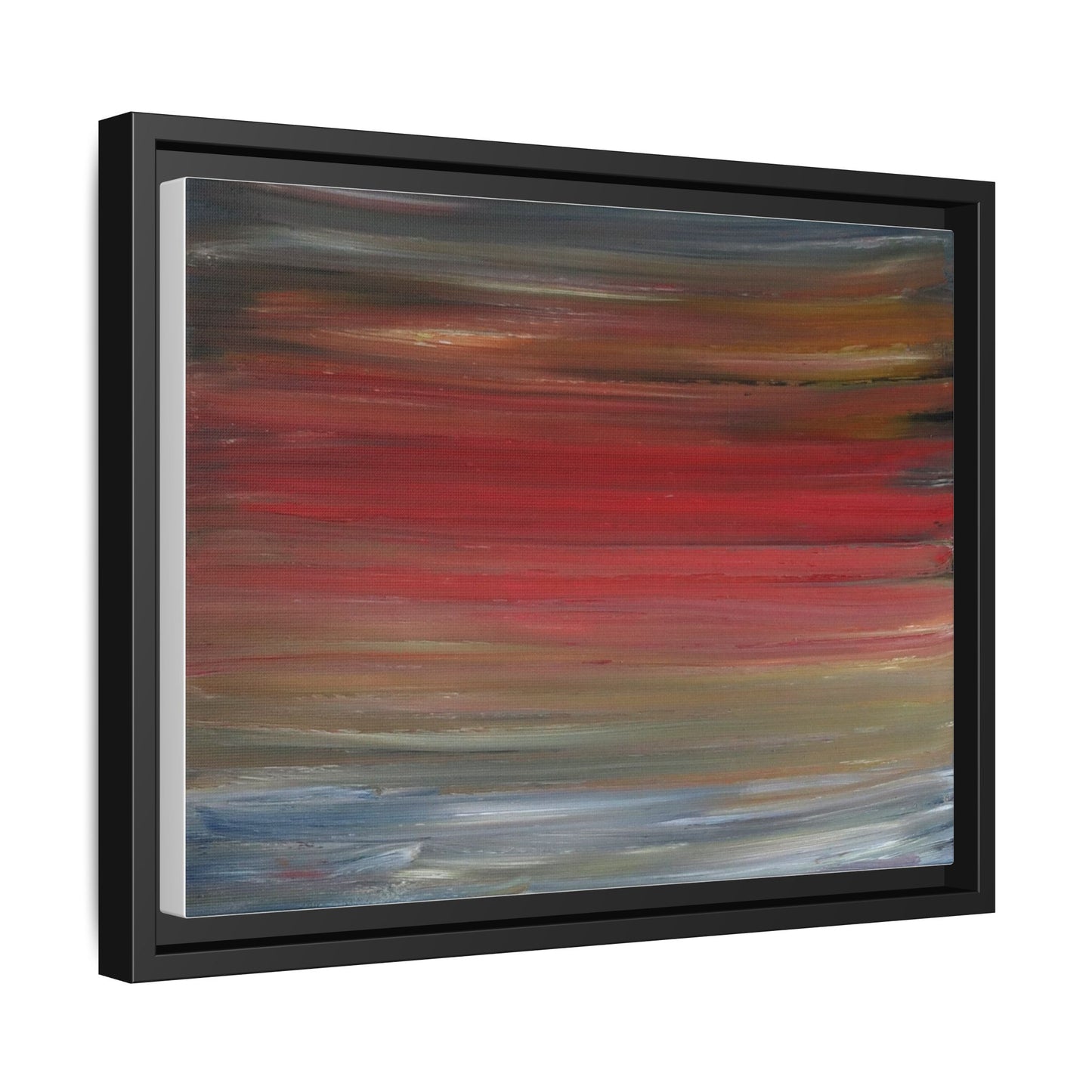 Misty morning by Norman Barrett Framed Matte Canvas Wall Art