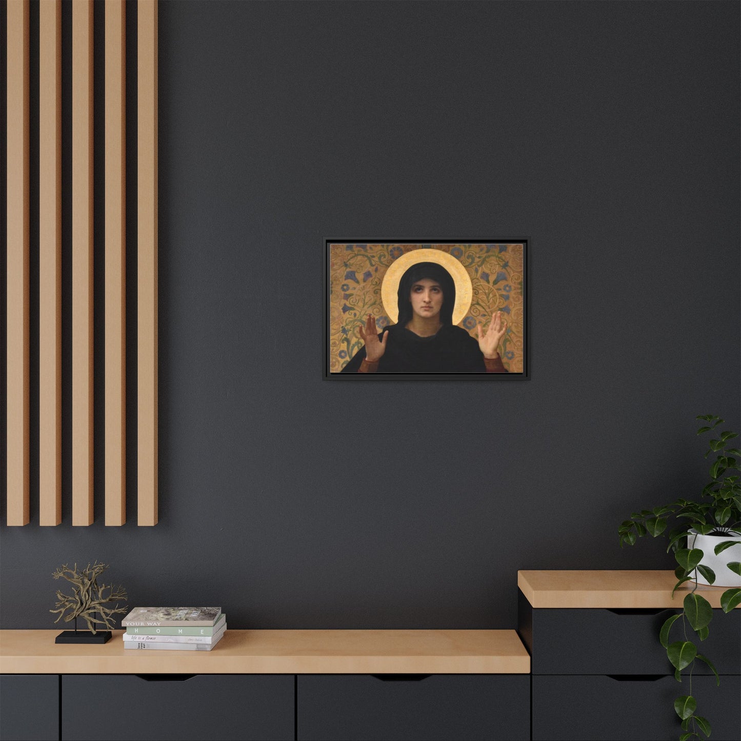 La Vierge consolatrice by William Adolphe Bouguereau Framed Matte Canvas Wall Art