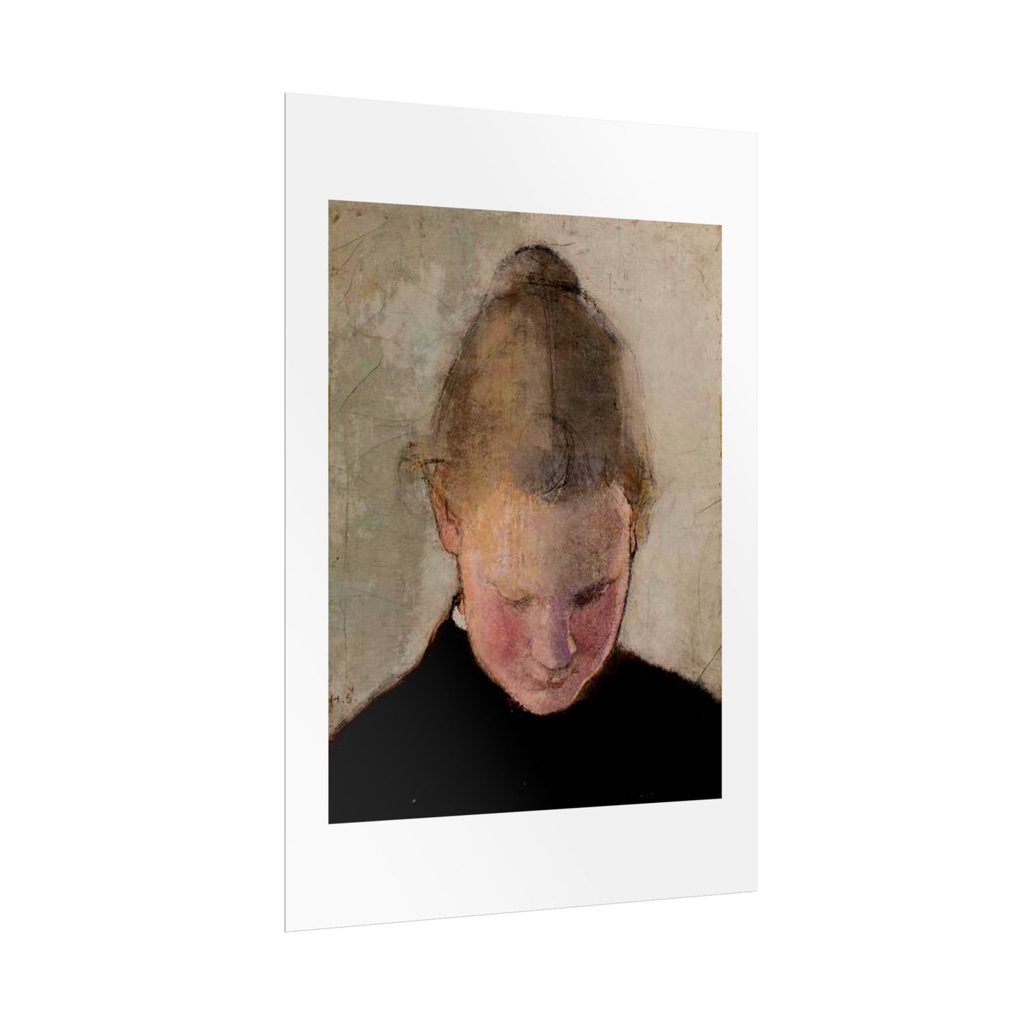 Lukeva tytto by Helena Schjerfbeck Wall Art Print