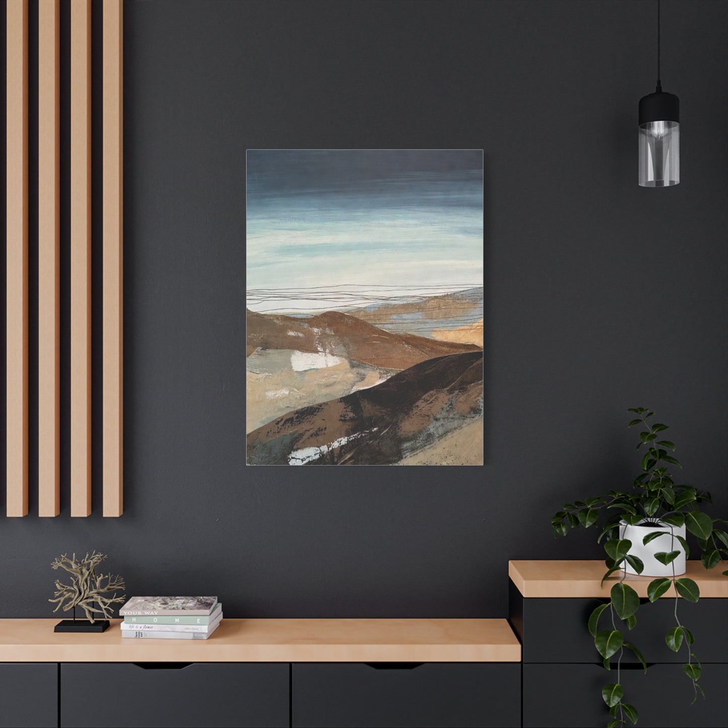 Abstract Landscape Matte Canvas Wall Art — Stretched 1.25"