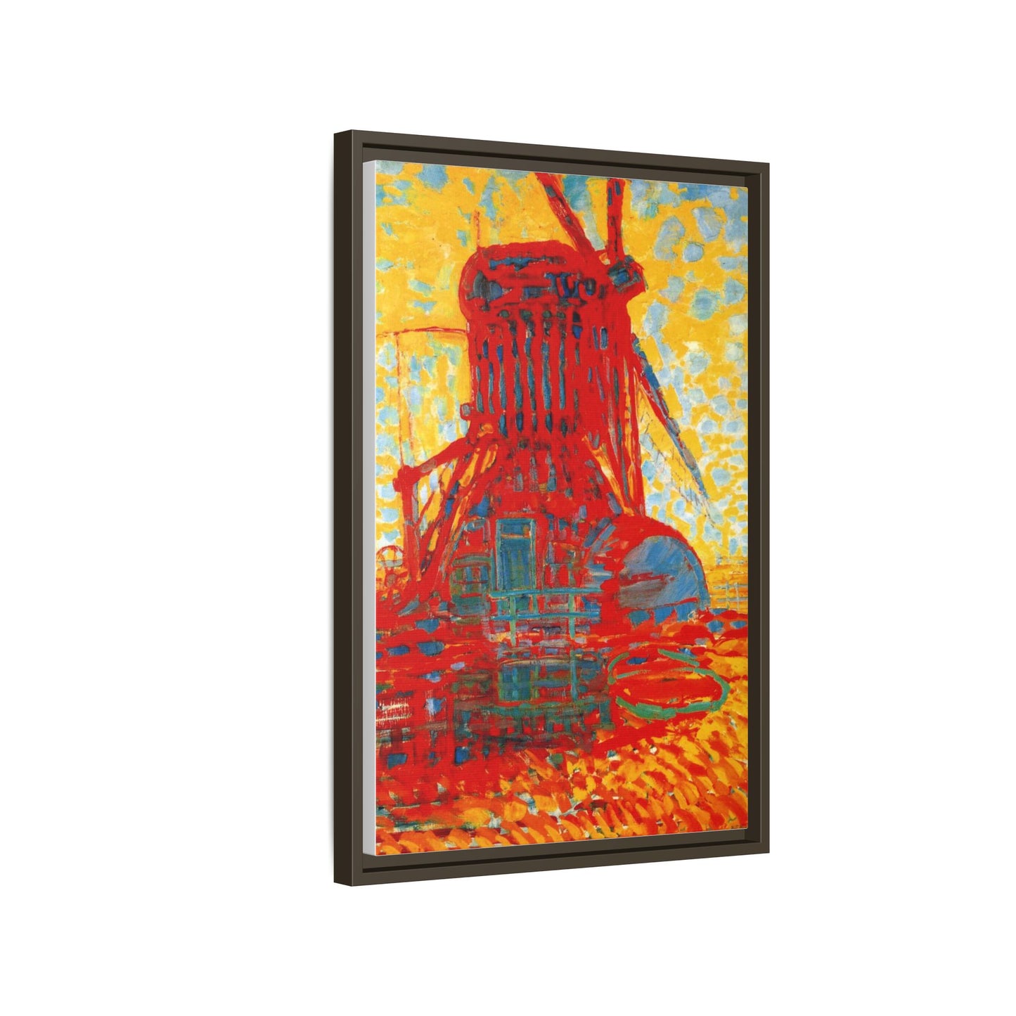 Mill by Sunlight by Piet Mondrian Matte Framed Canvas Wall Art Print
