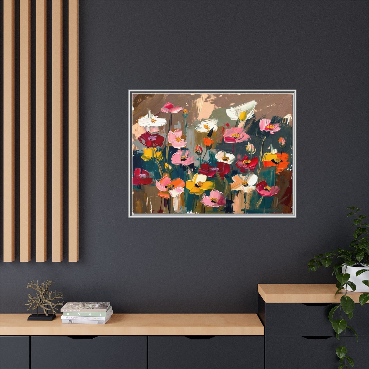 Matte Canvas, Framed (Multi-color)