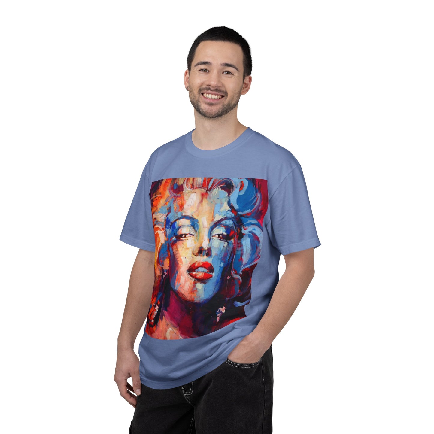 Artistic Pop Portrait T-Shirt — Colorful Marilyn-Inspired Graphic Tee