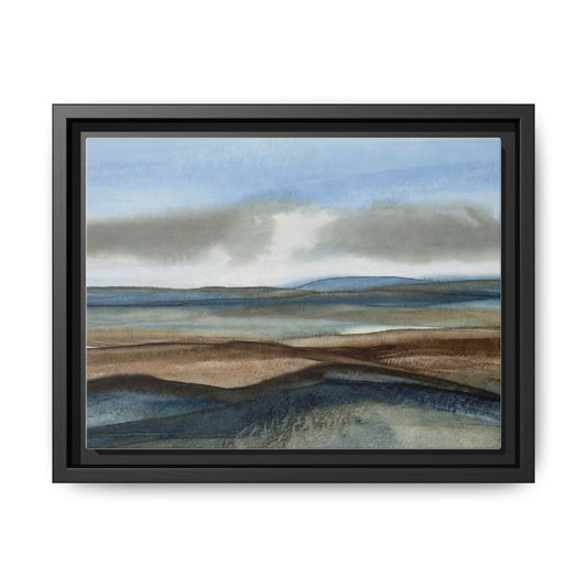 Matte Canvas Landscape, Framed (Multi-color)