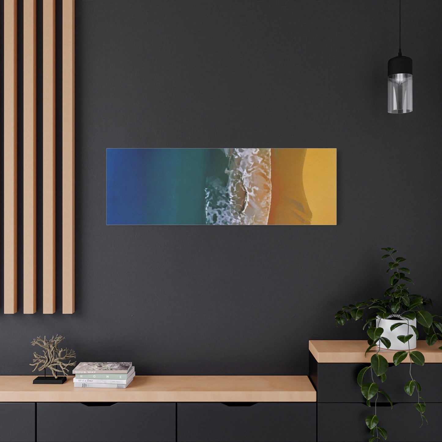 Coastal Waves Matte Canvas Print — Ocean Beach Wall Art