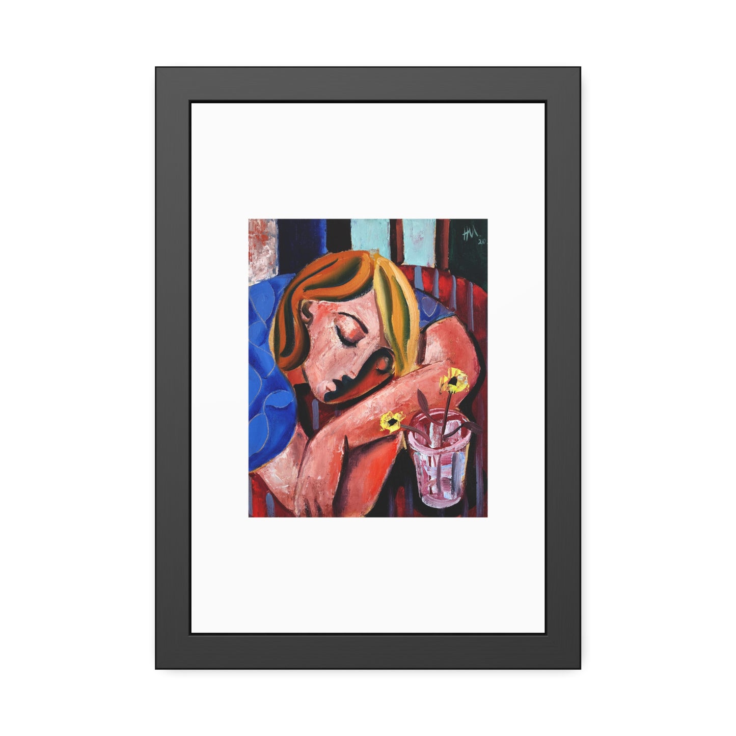 When she finally woke the world around her had changed unrecognizably by Hennie Niemann jnr Framed Wall Art Print