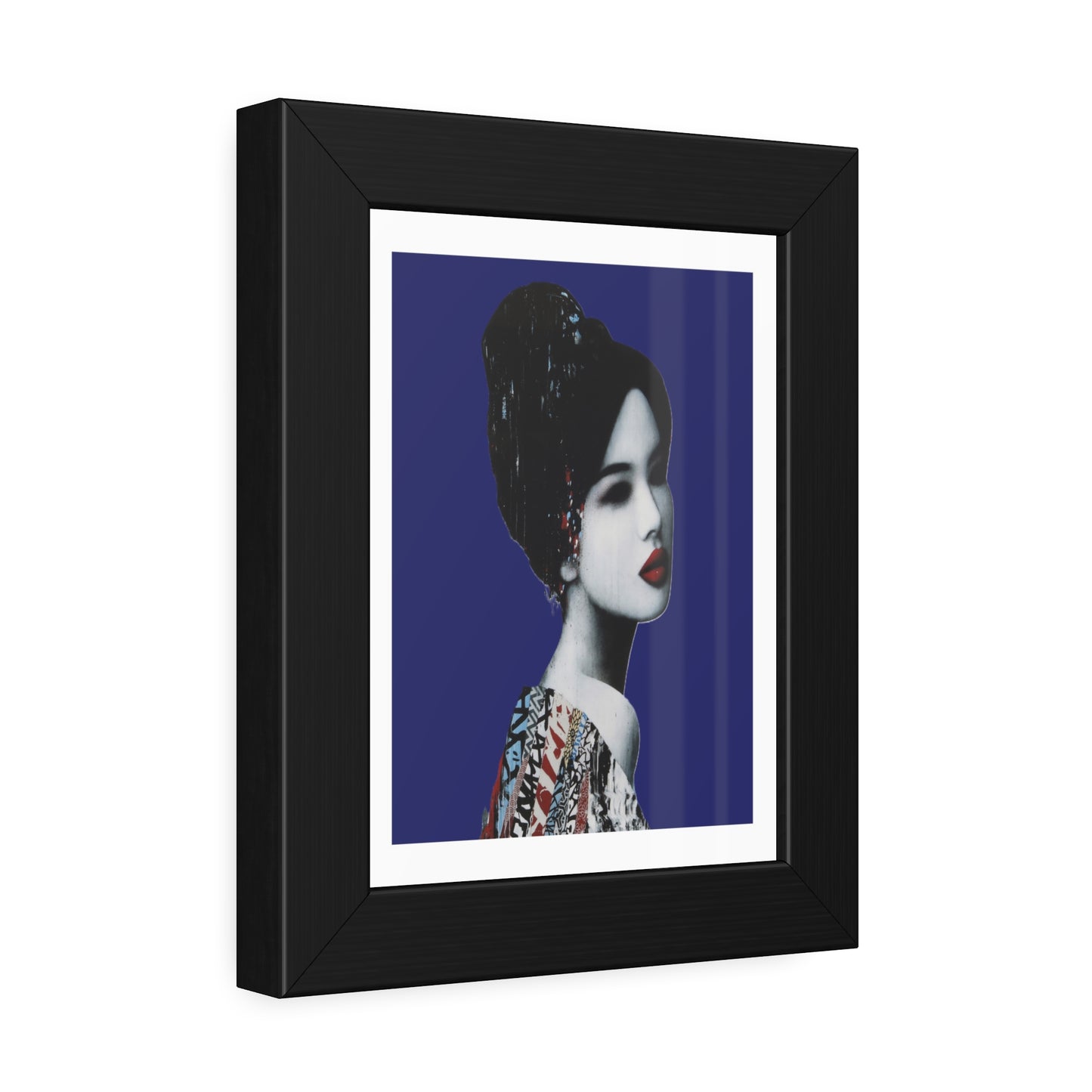 Geisha Portrait - Framed Paper Posters