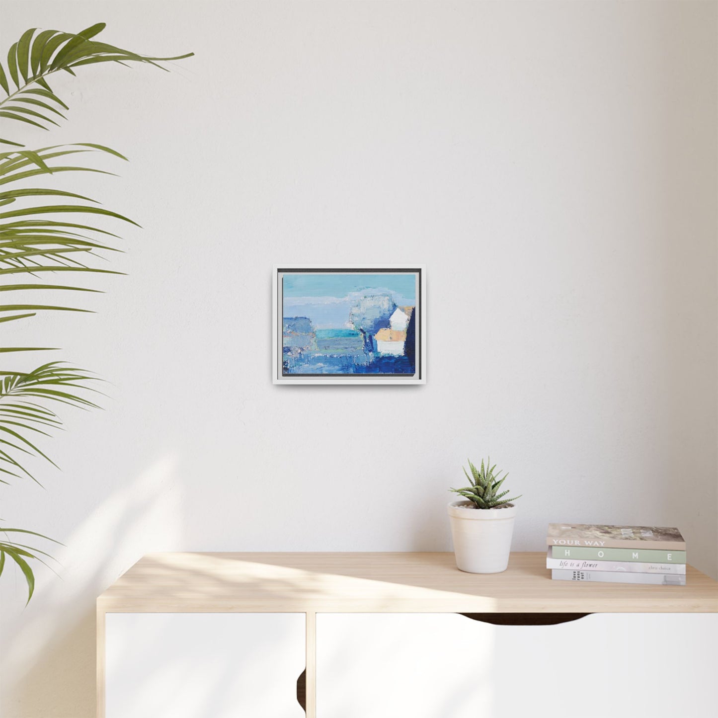 Paysage de Provence by Nicolas de Staël Framed Matte Canvas Seascape Wall Art Print
