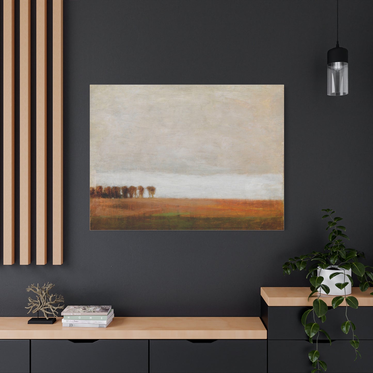 View of Jaegersborg Allé, North of Copenhagen by Vilhelm Hammershøi Canvas Wall Art Print