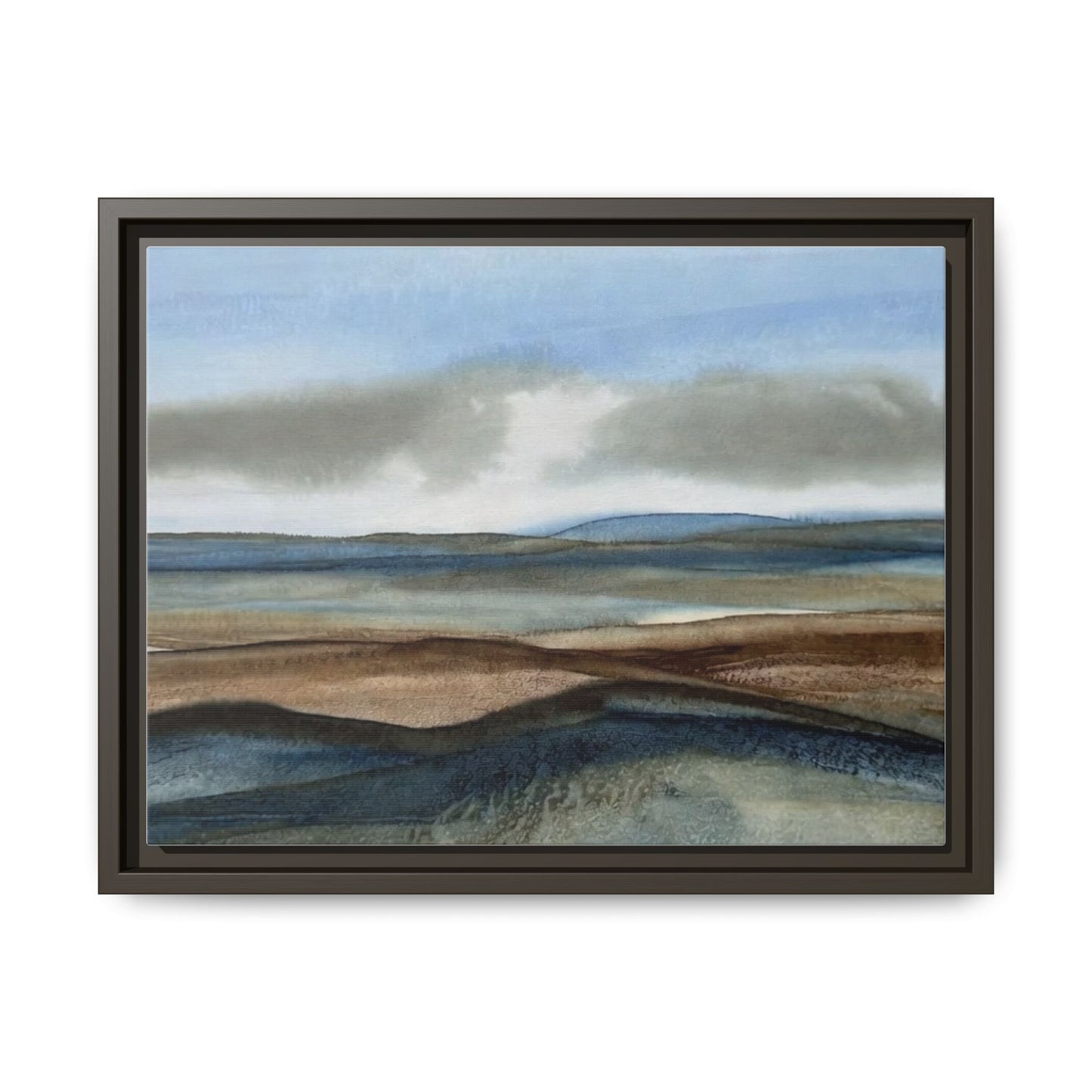 Matte Canvas Landscape, Framed (Multi-color)
