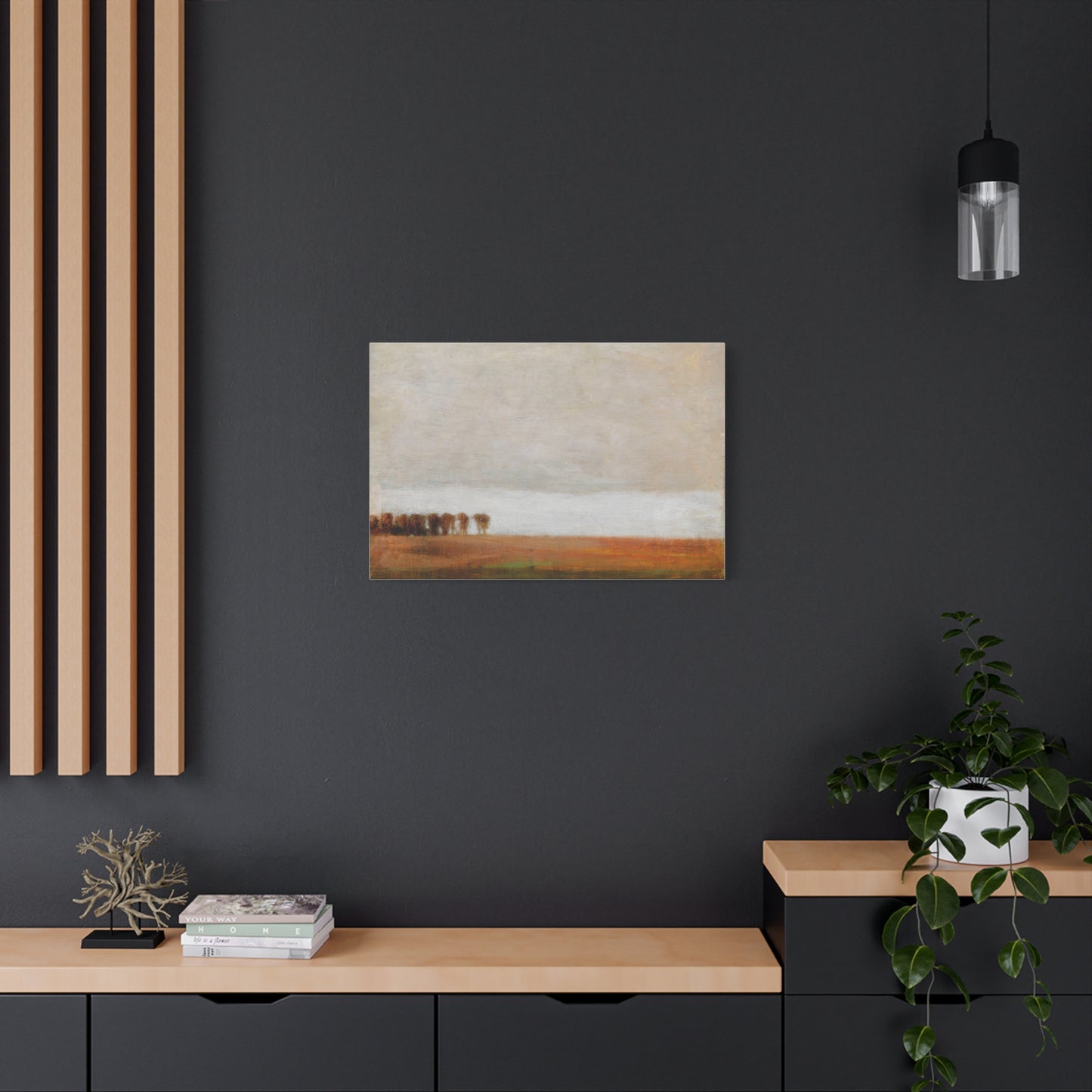 View of Jaegersborg Allé, North of Copenhagen by Vilhelm Hammershøi Canvas Wall Art Print