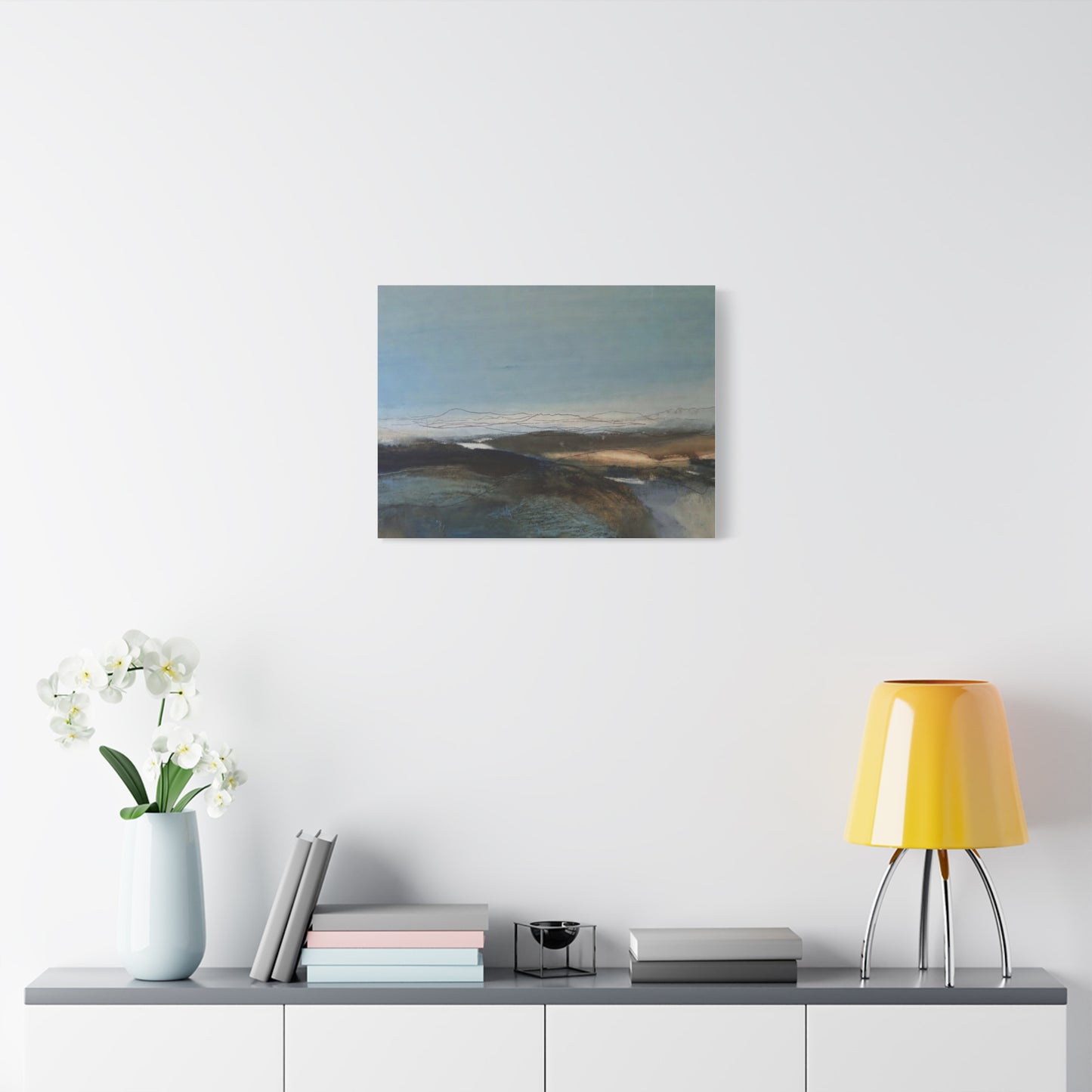 Blue landscape Matte Canvas, Stretched, 1.25"